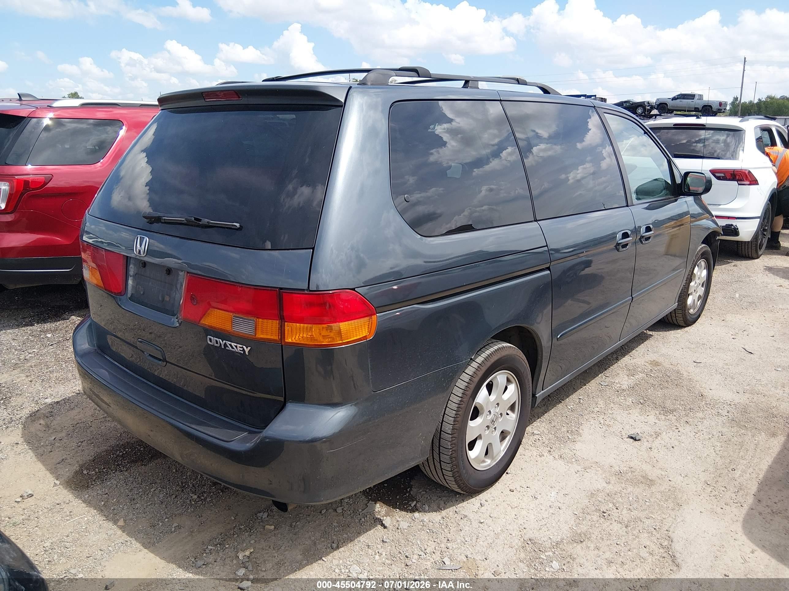 2004 Honda Odyssey Ex Blue vin: 5FNRL18664B017292