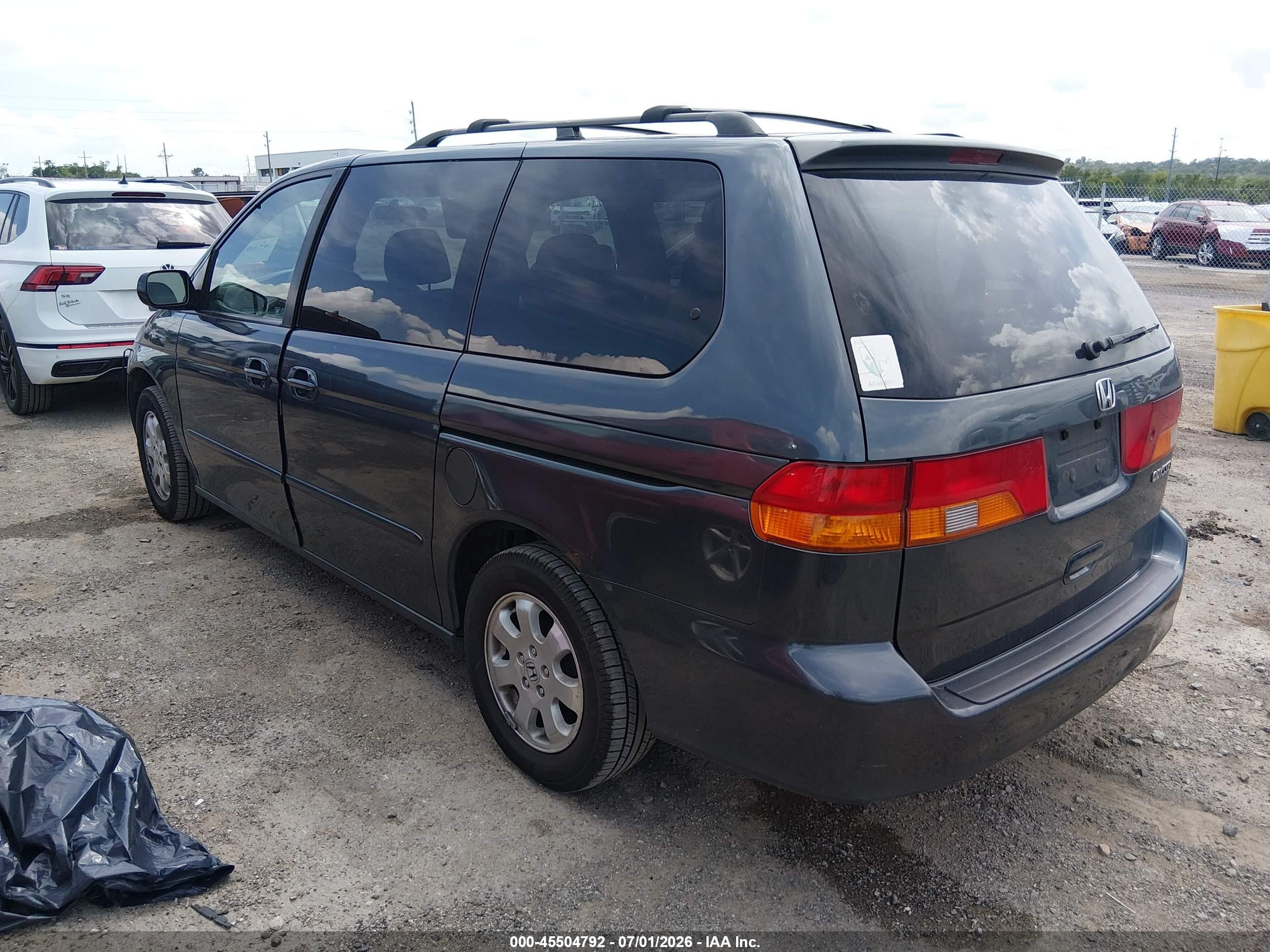 2004 Honda Odyssey Ex Blue vin: 5FNRL18664B017292