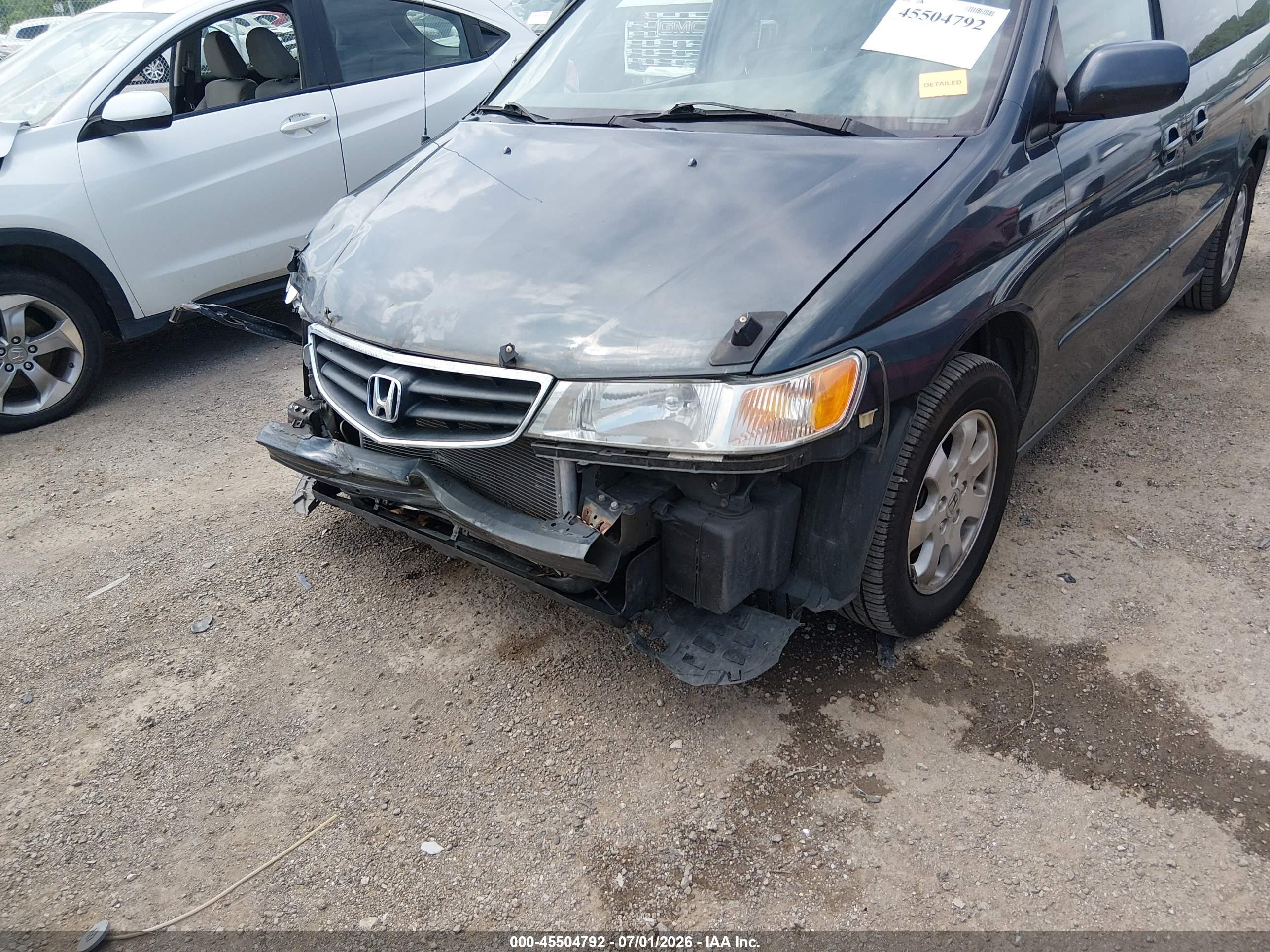 2004 Honda Odyssey Ex Blue vin: 5FNRL18664B017292