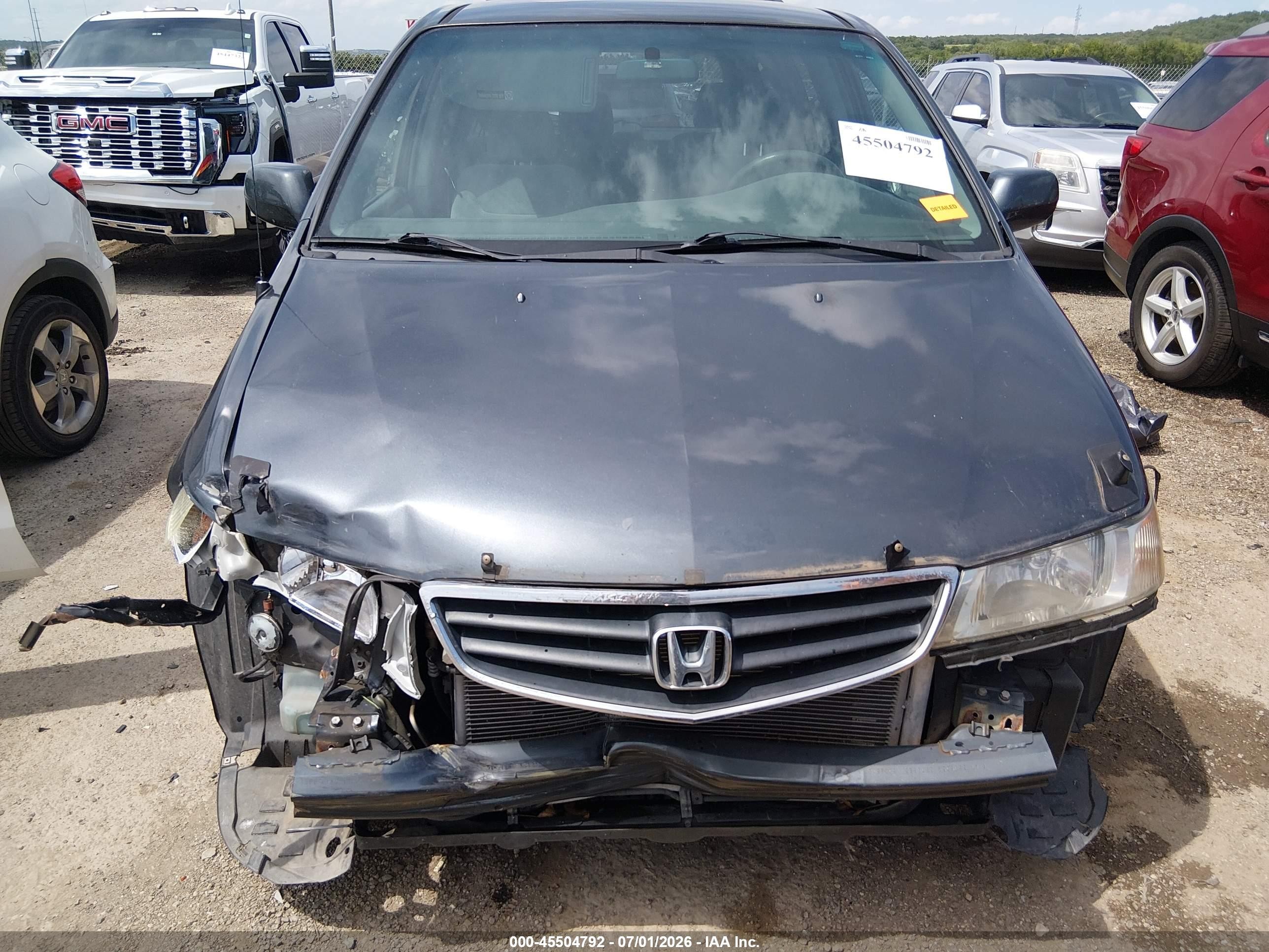 2004 Honda Odyssey Ex Blue vin: 5FNRL18664B017292