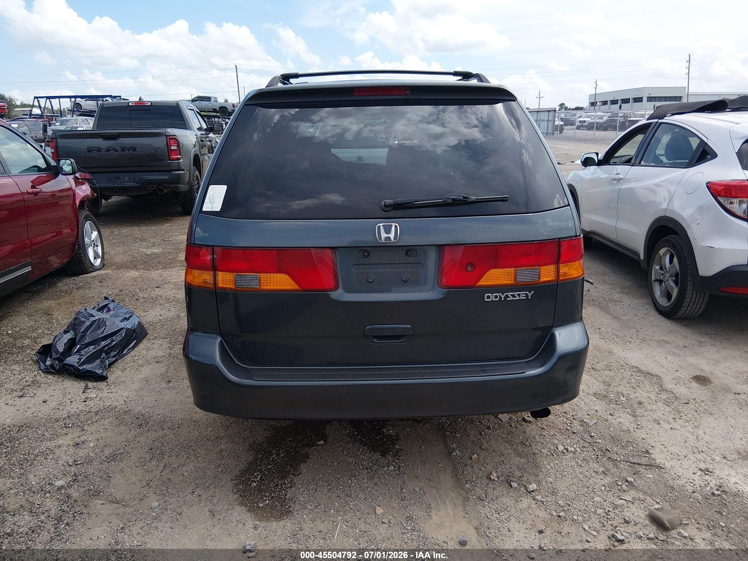 2004 Honda Odyssey Ex Blue vin: 5FNRL18664B017292