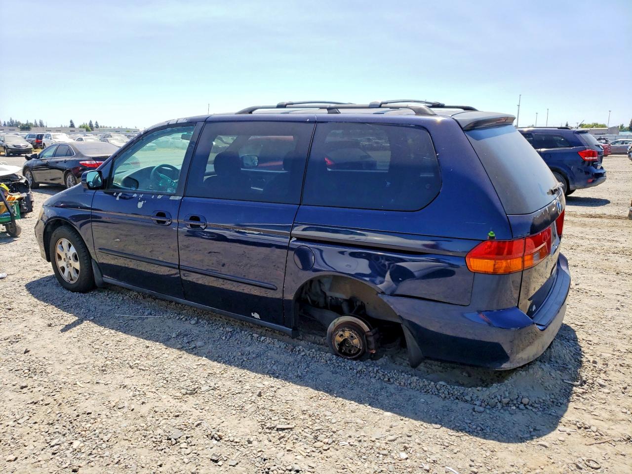 2004 Honda Odyssey Ex Синий vin: 5FNRL18664B055511