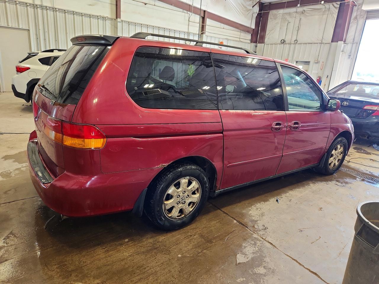 2002 Honda Odyssey Ex Burgundy vin: 5FNRL18672B044692
