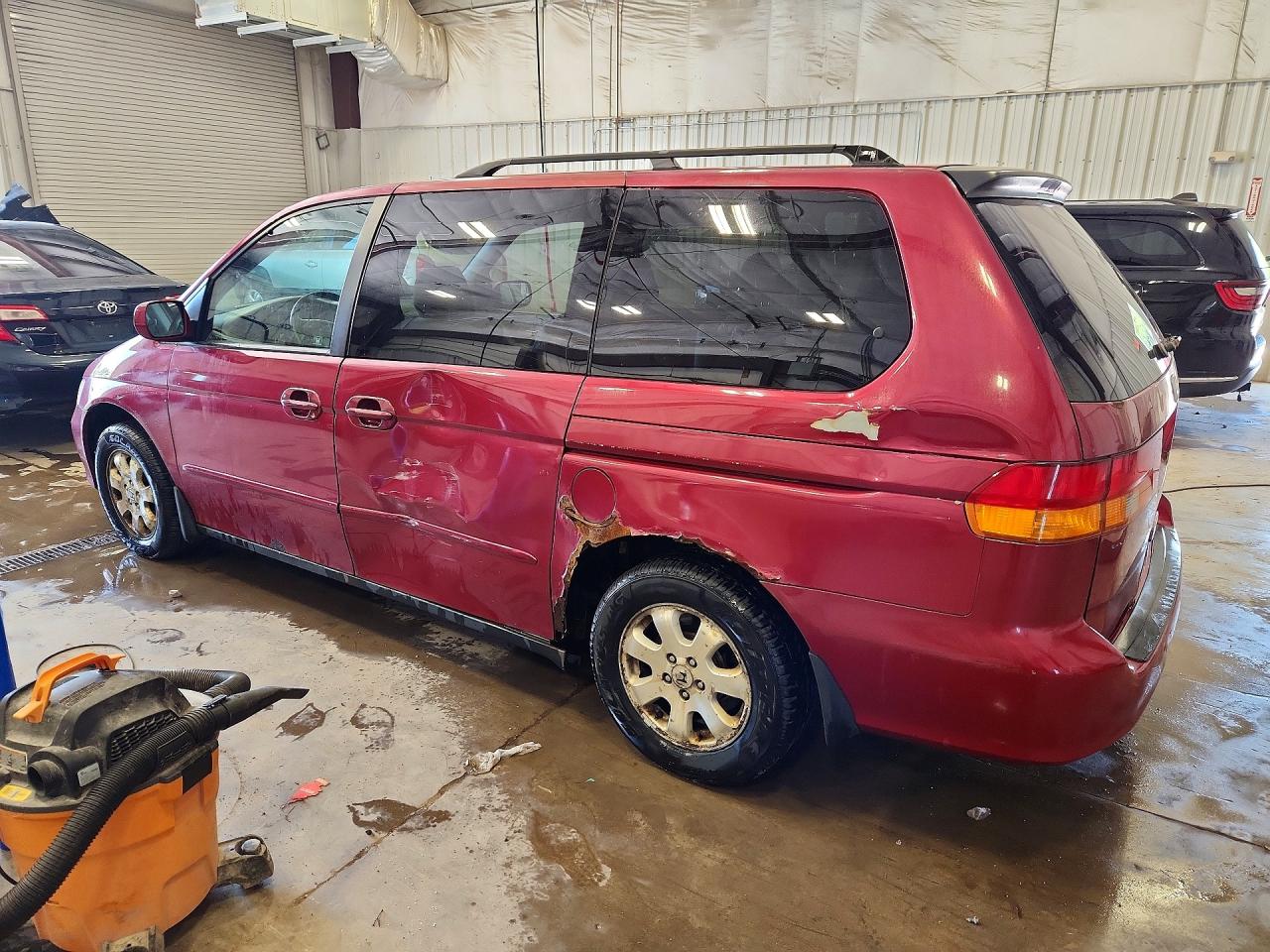 2002 Honda Odyssey Ex Burgundy vin: 5FNRL18672B044692