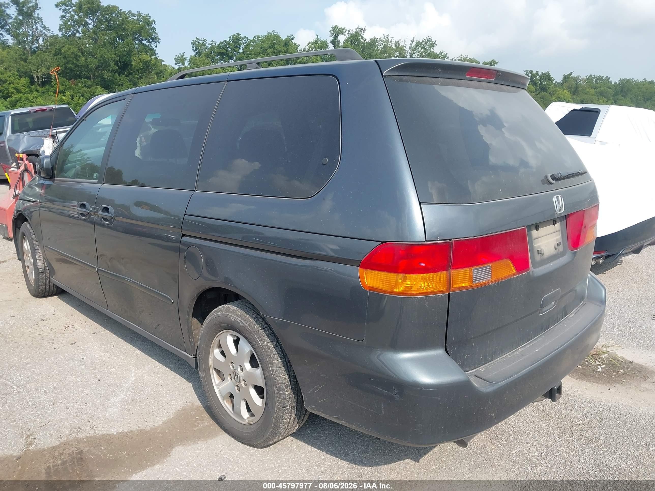 2004 Honda Odyssey Ex Gray vin: 5FNRL18674B018631