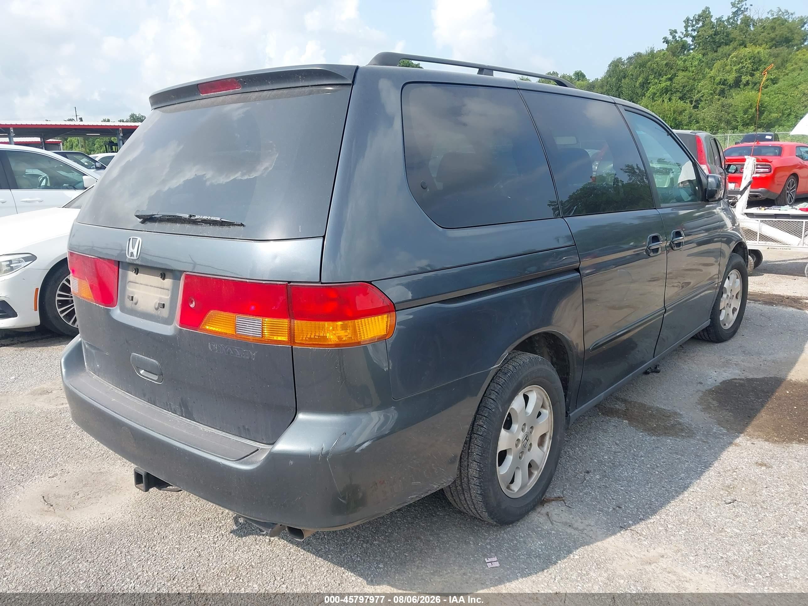 2004 Honda Odyssey Ex Gray vin: 5FNRL18674B018631