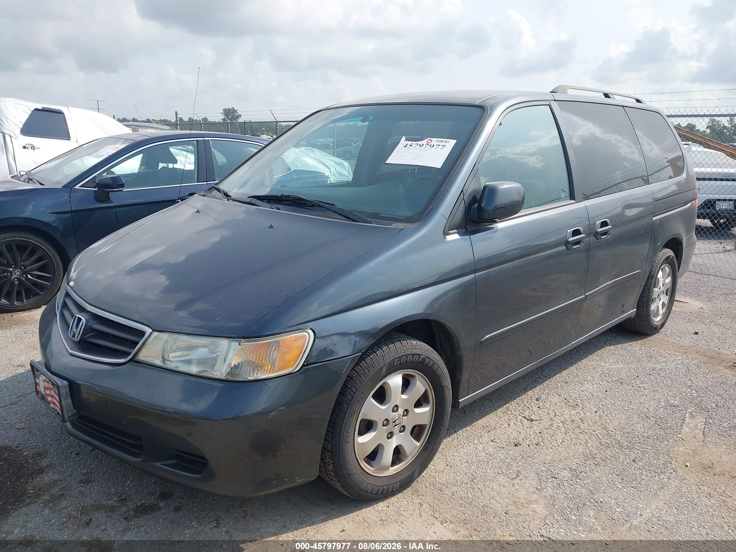 2004 Honda Odyssey Ex Gray vin: 5FNRL18674B018631