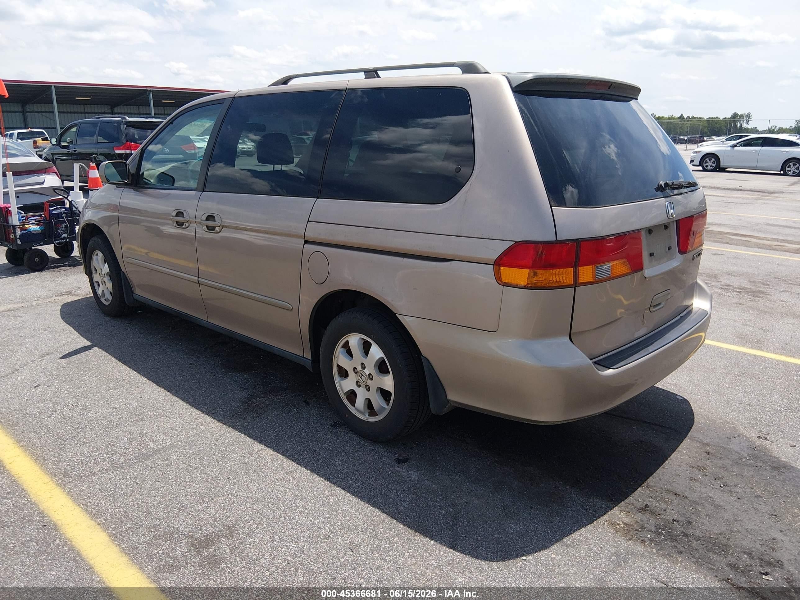 2004 Honda Odyssey Ex Tan vin: 5FNRL18674B082877