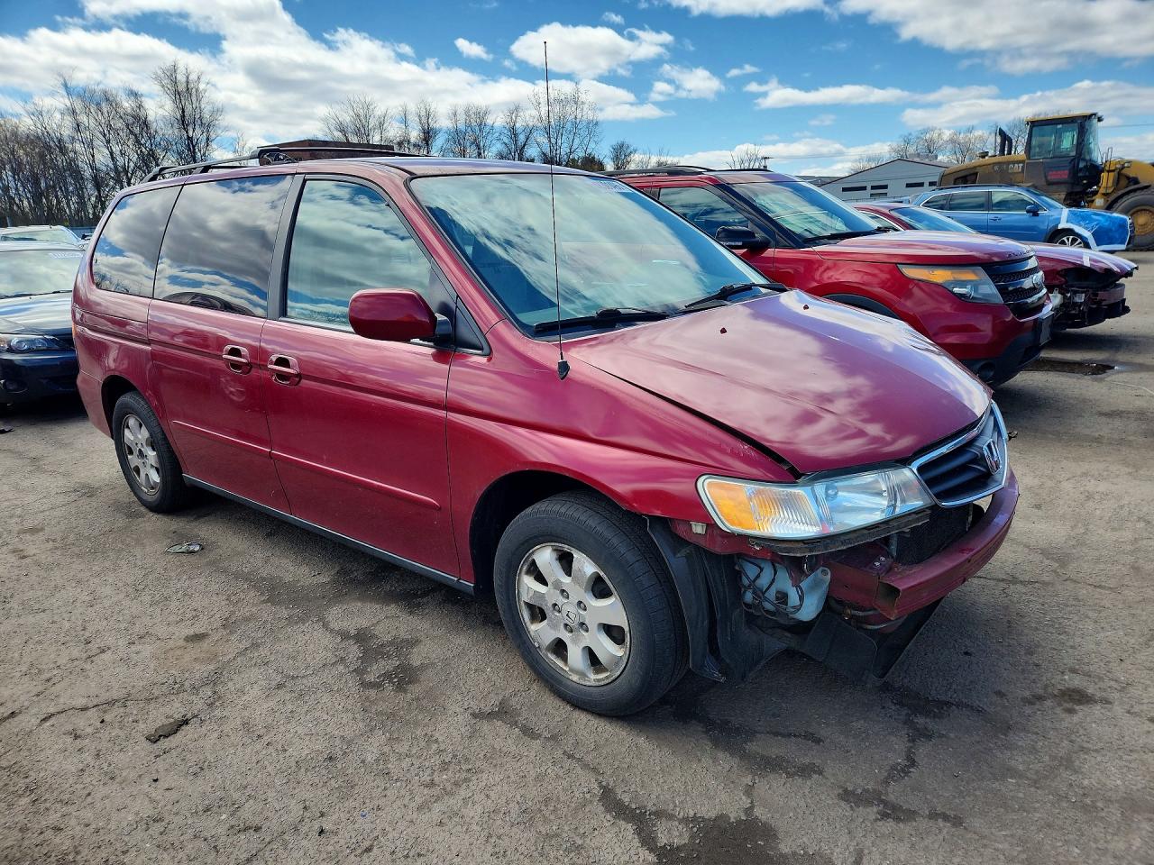 2004 Honda Odyssey Ex Red vin: 5FNRL18674B115120