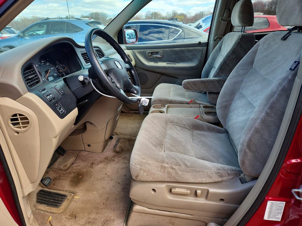 2004 Honda Odyssey Ex Red vin: 5FNRL18674B115120