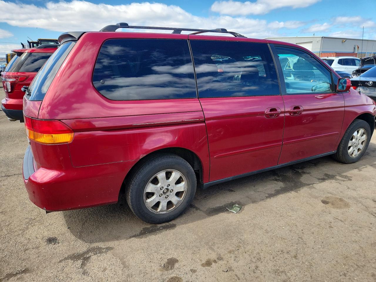 2004 Honda Odyssey Ex Red vin: 5FNRL18674B115120