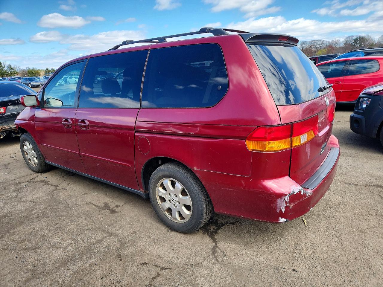 2004 Honda Odyssey Ex Red vin: 5FNRL18674B115120
