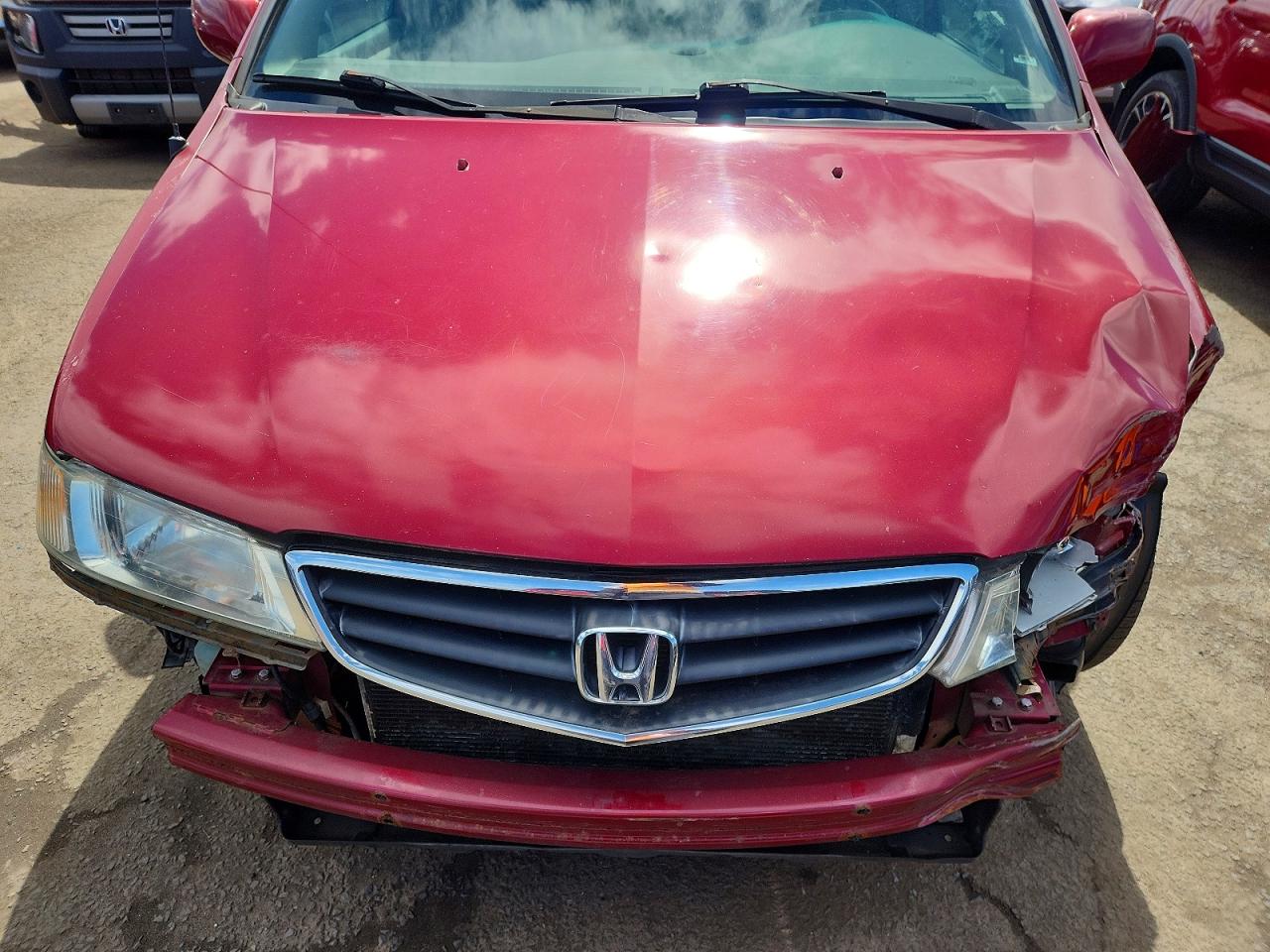 2004 Honda Odyssey Ex Red vin: 5FNRL18674B115120