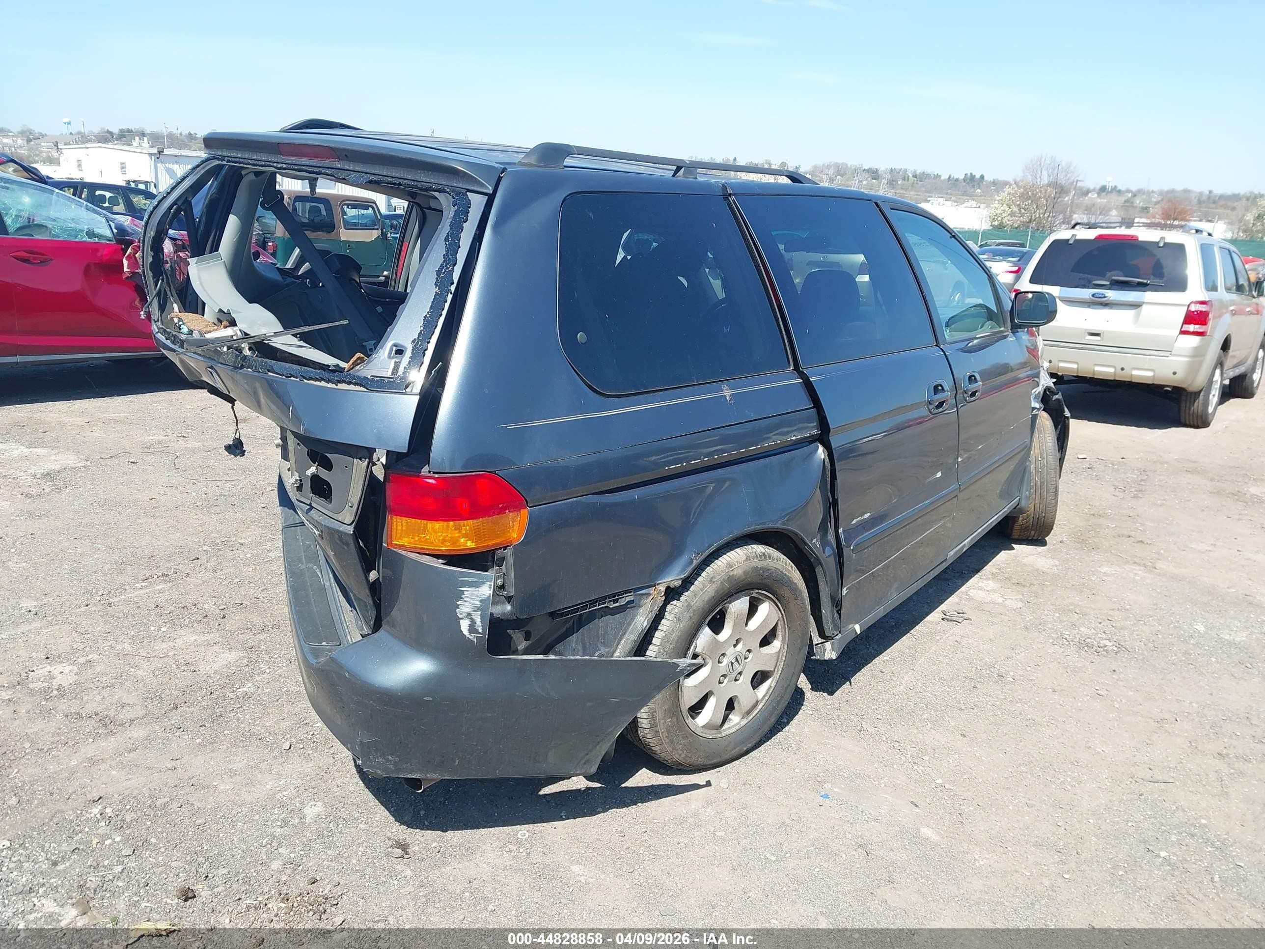 2004 Honda Odyssey Ex Gray vin: 5FNRL18674B141524