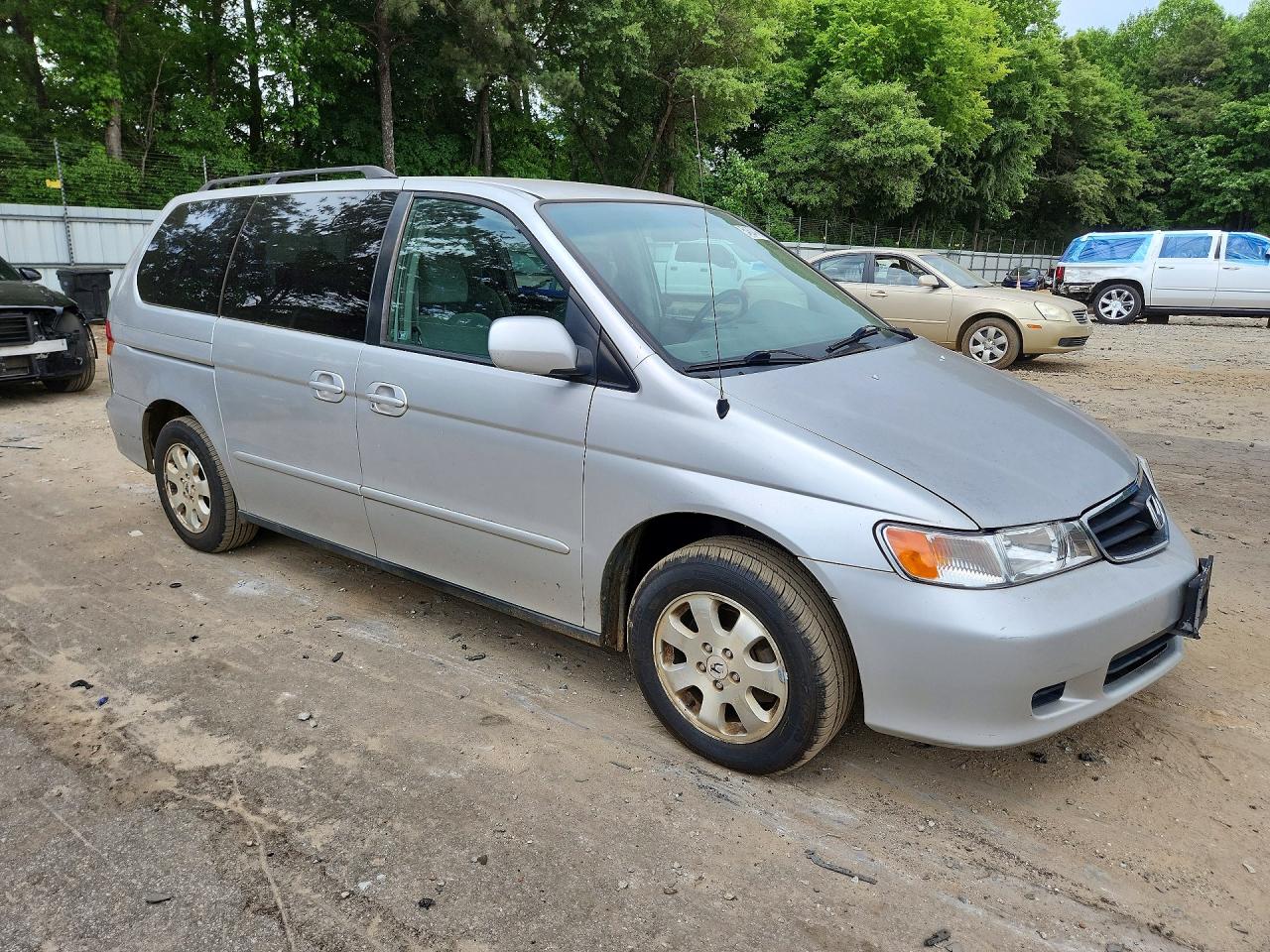 2004 Honda Odyssey Ex Silver vin: 5FNRL18674B147968