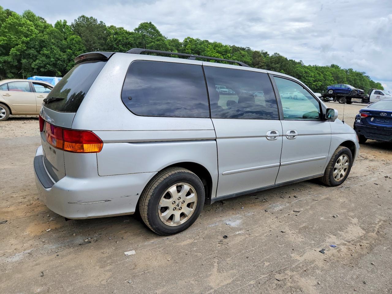 2004 Honda Odyssey Ex Silver vin: 5FNRL18674B147968