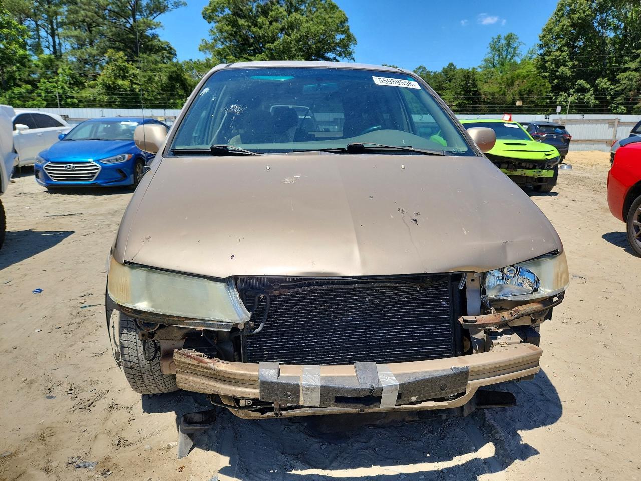 2002 Honda Odyssey Ex Gold vin: 5FNRL18682B004704