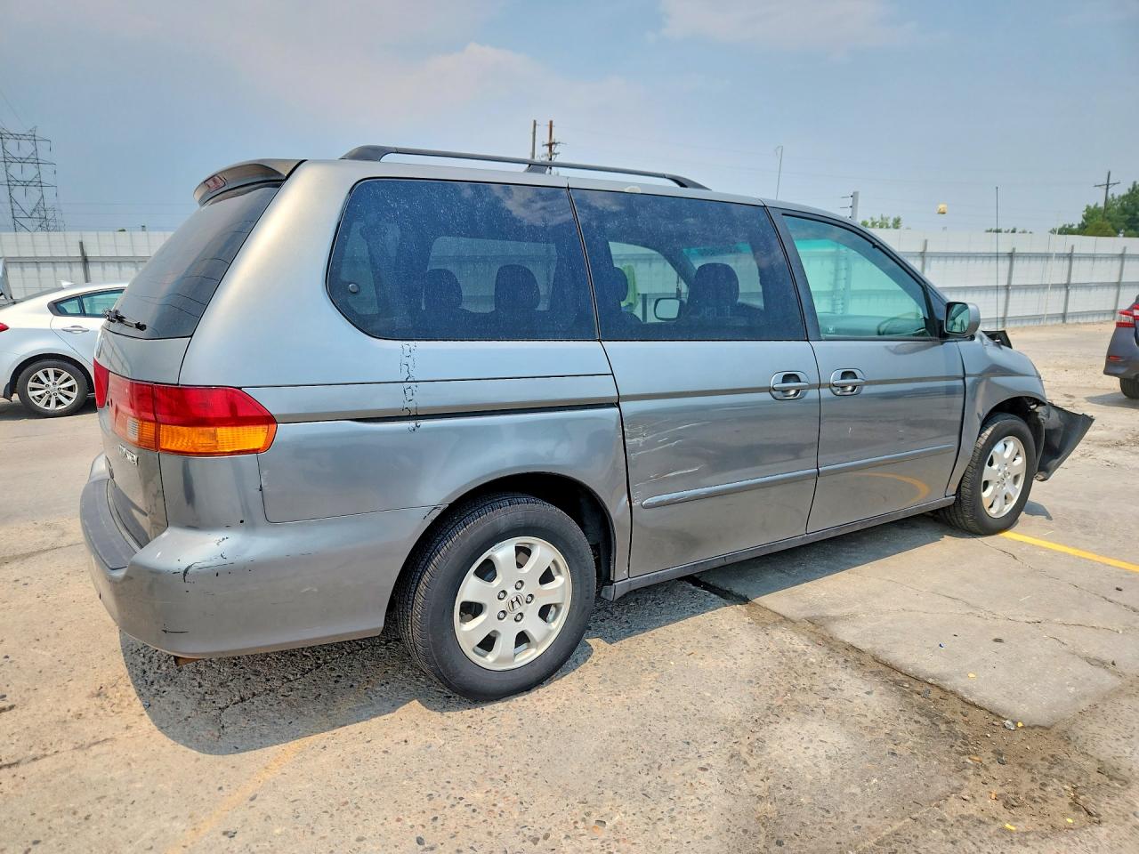 2002 Honda Odyssey Ex Gray vin: 5FNRL18682B023043
