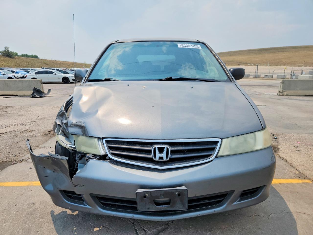 2002 Honda Odyssey Ex Gray vin: 5FNRL18682B023043