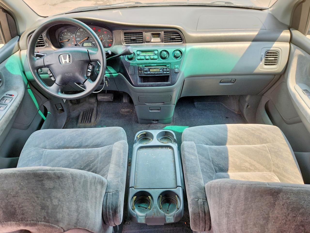 2002 Honda Odyssey Ex Gray vin: 5FNRL18682B023043
