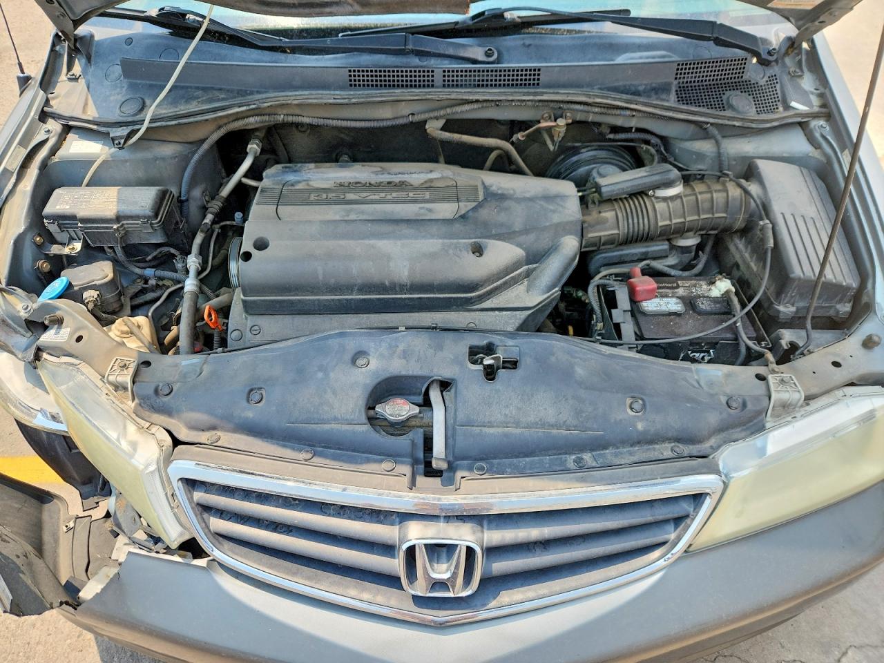 2002 Honda Odyssey Ex Gray vin: 5FNRL18682B023043