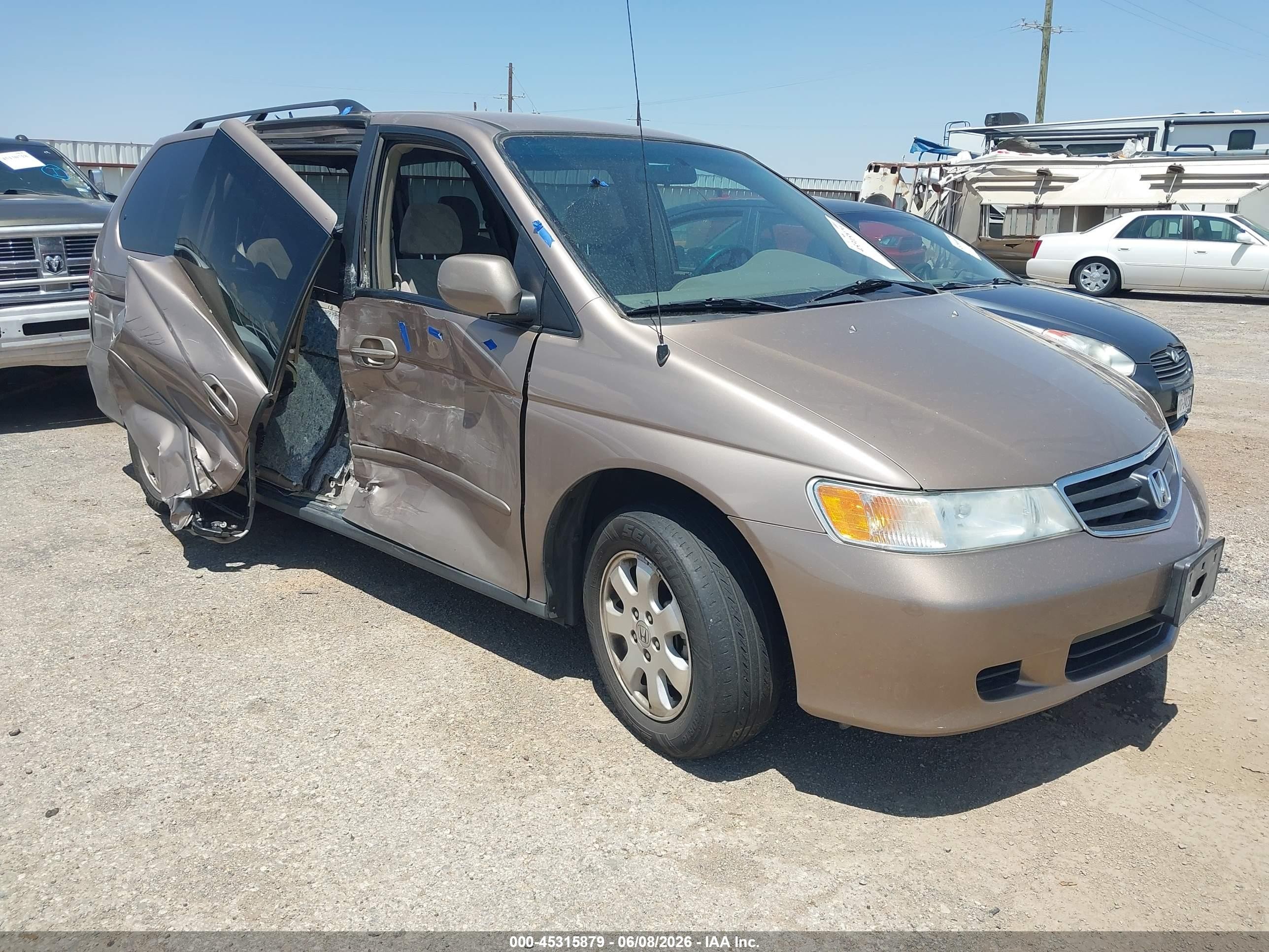 2003 Honda Odyssey Ex Gold vin: 5FNRL18683B074849