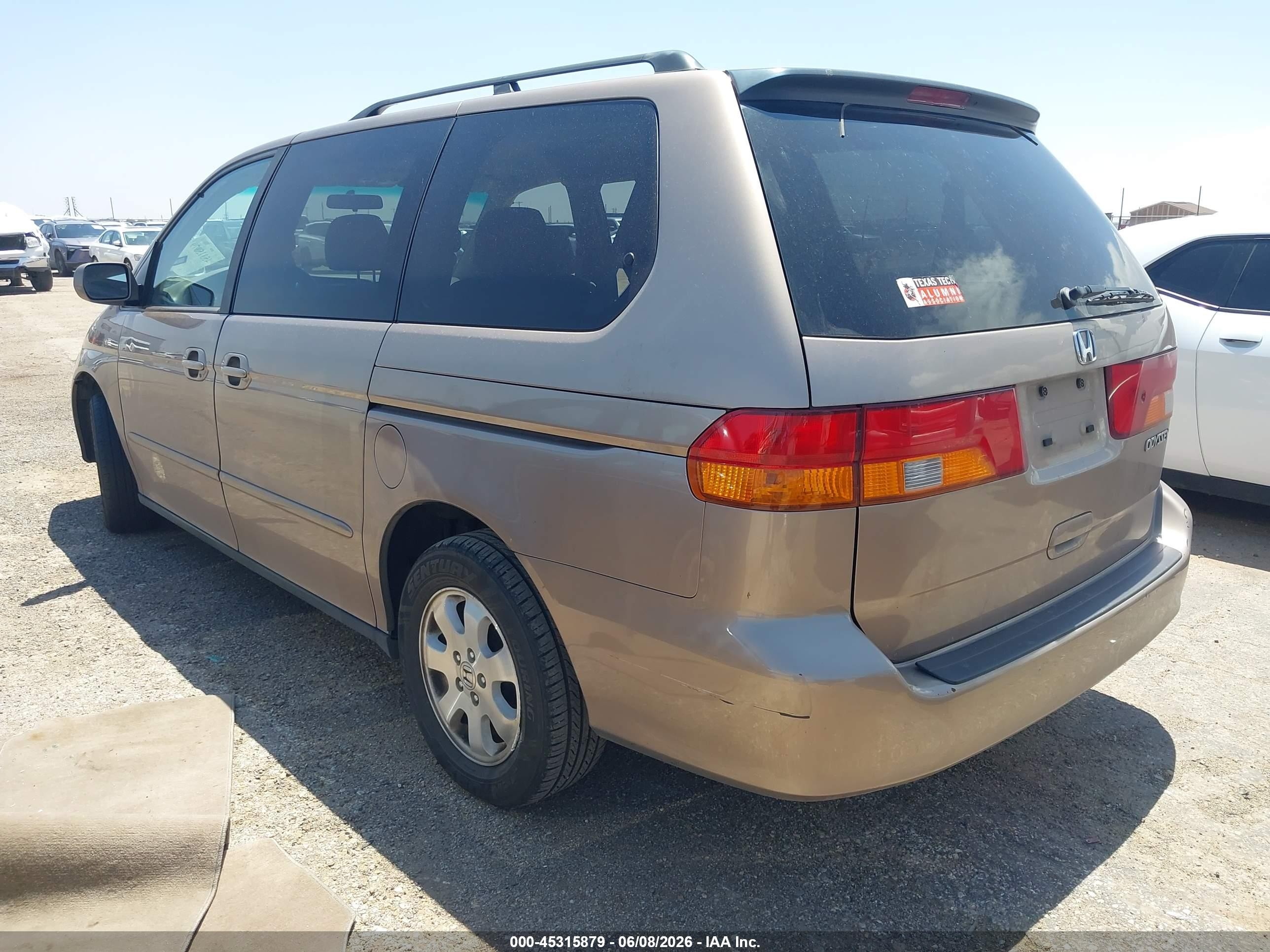 2003 Honda Odyssey Ex Gold vin: 5FNRL18683B074849