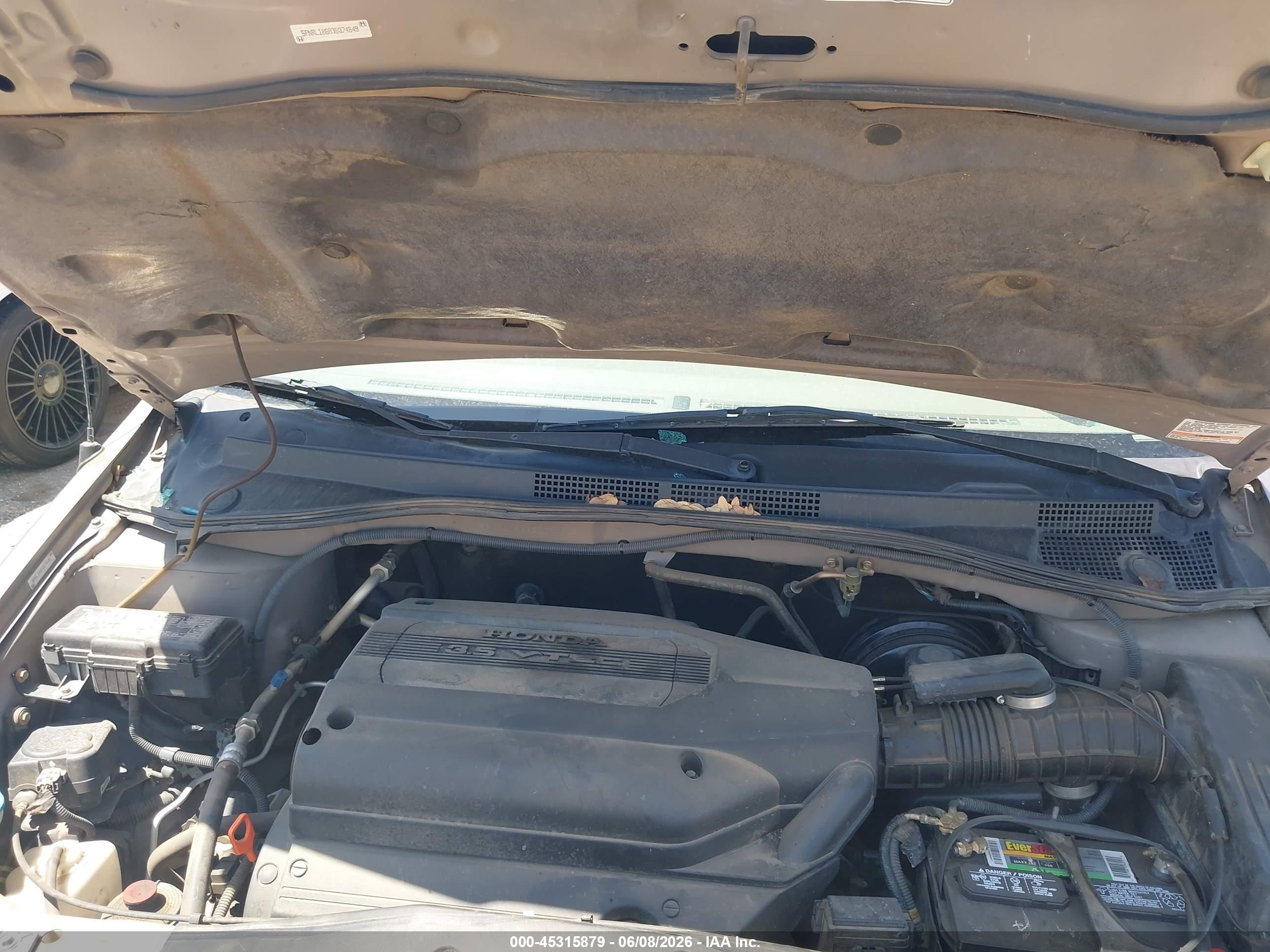 2003 Honda Odyssey Ex Gold vin: 5FNRL18683B074849