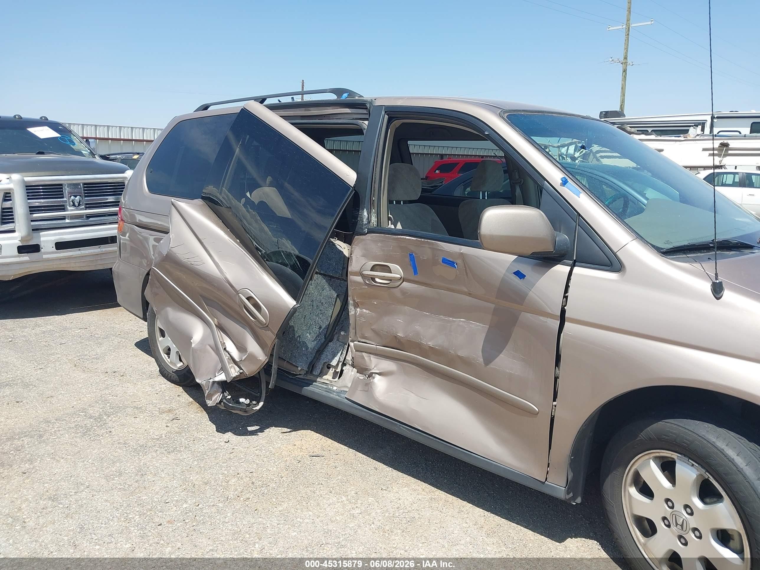 2003 Honda Odyssey Ex Gold vin: 5FNRL18683B074849