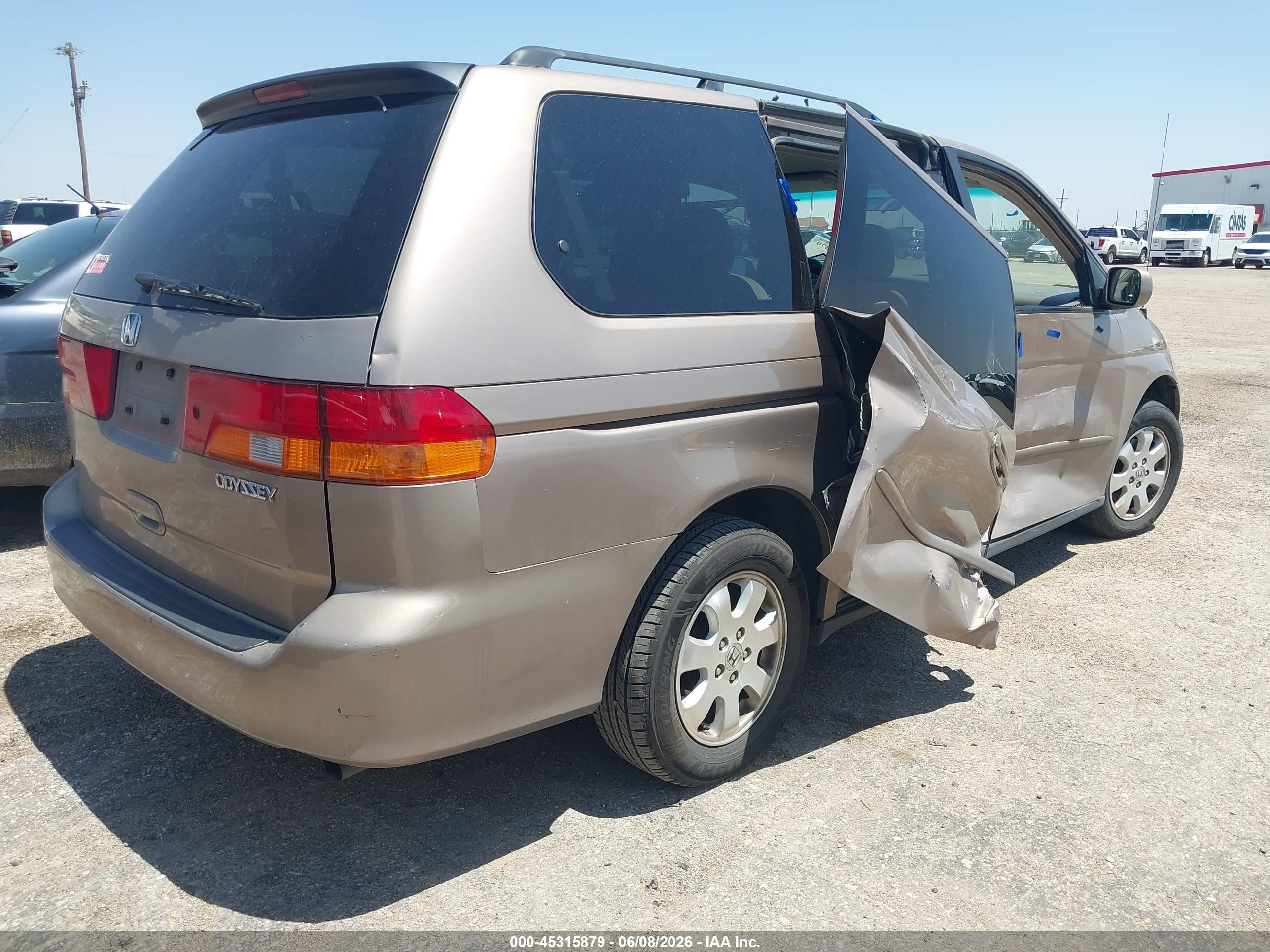 2003 Honda Odyssey Ex Gold vin: 5FNRL18683B074849