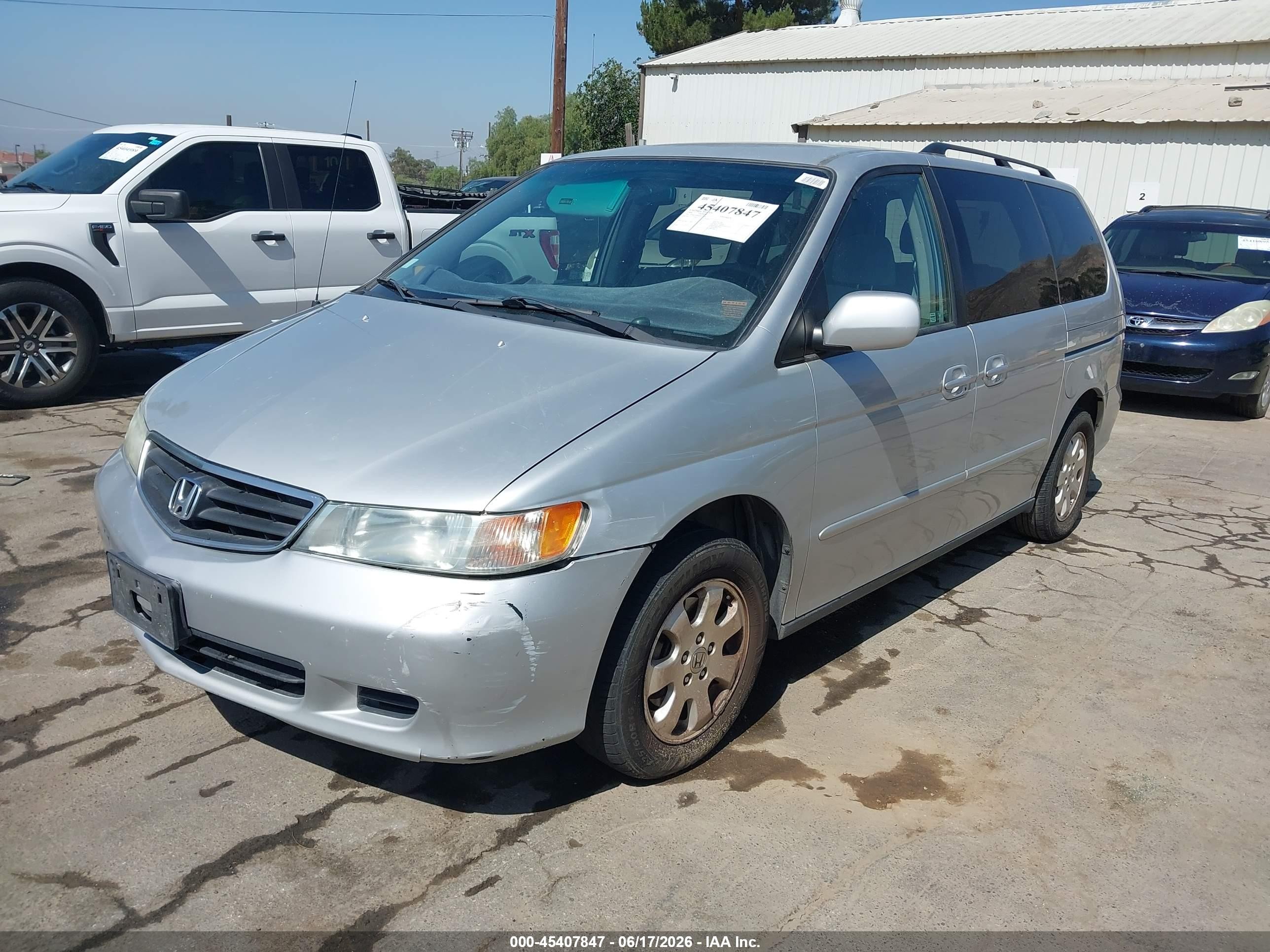 2004 Honda Odyssey Ex Silver vin: 5FNRL18684B034448