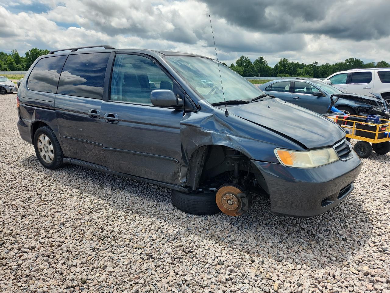 2004 Honda Odyssey Ex Зеленый vin: 5FNRL18684B072259