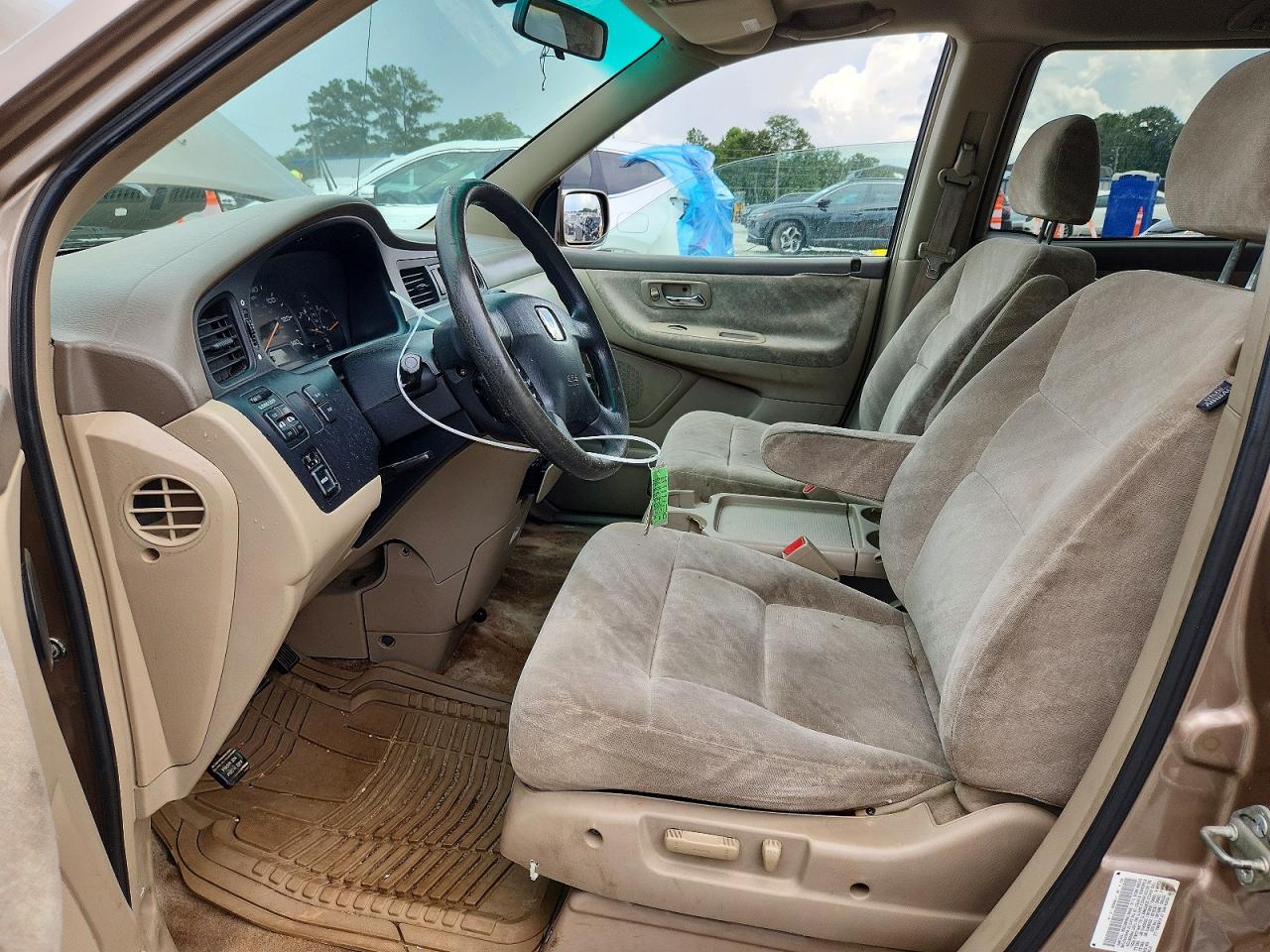 2004 Honda Odyssey Ex Желто-коричневый vin: 5FNRL18684B072696