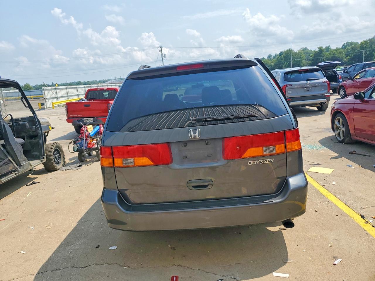 2003 Honda Odyssey Ex Gray vin: 5FNRL18693B019326