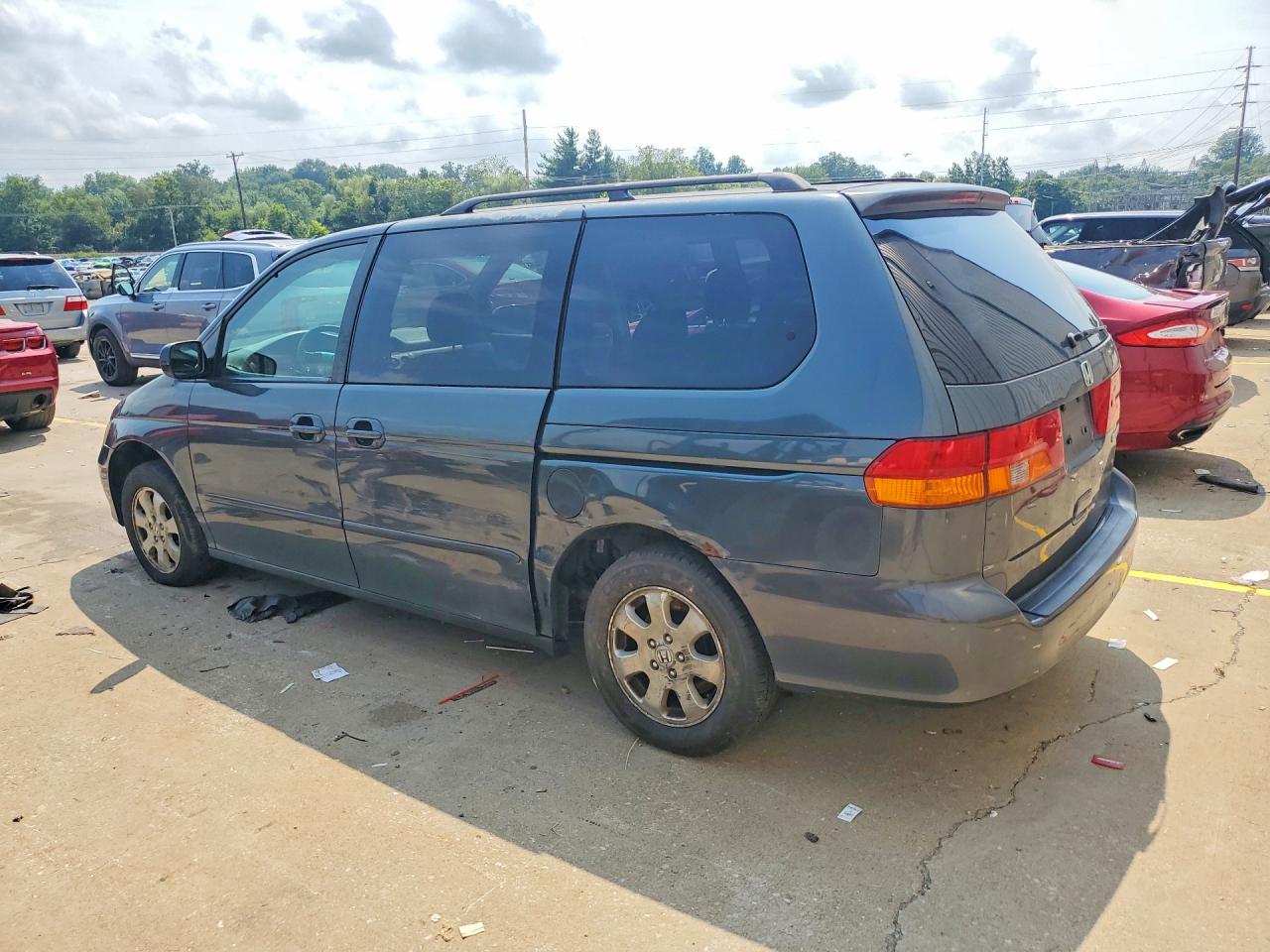 2003 Honda Odyssey Ex Gray vin: 5FNRL18693B019326