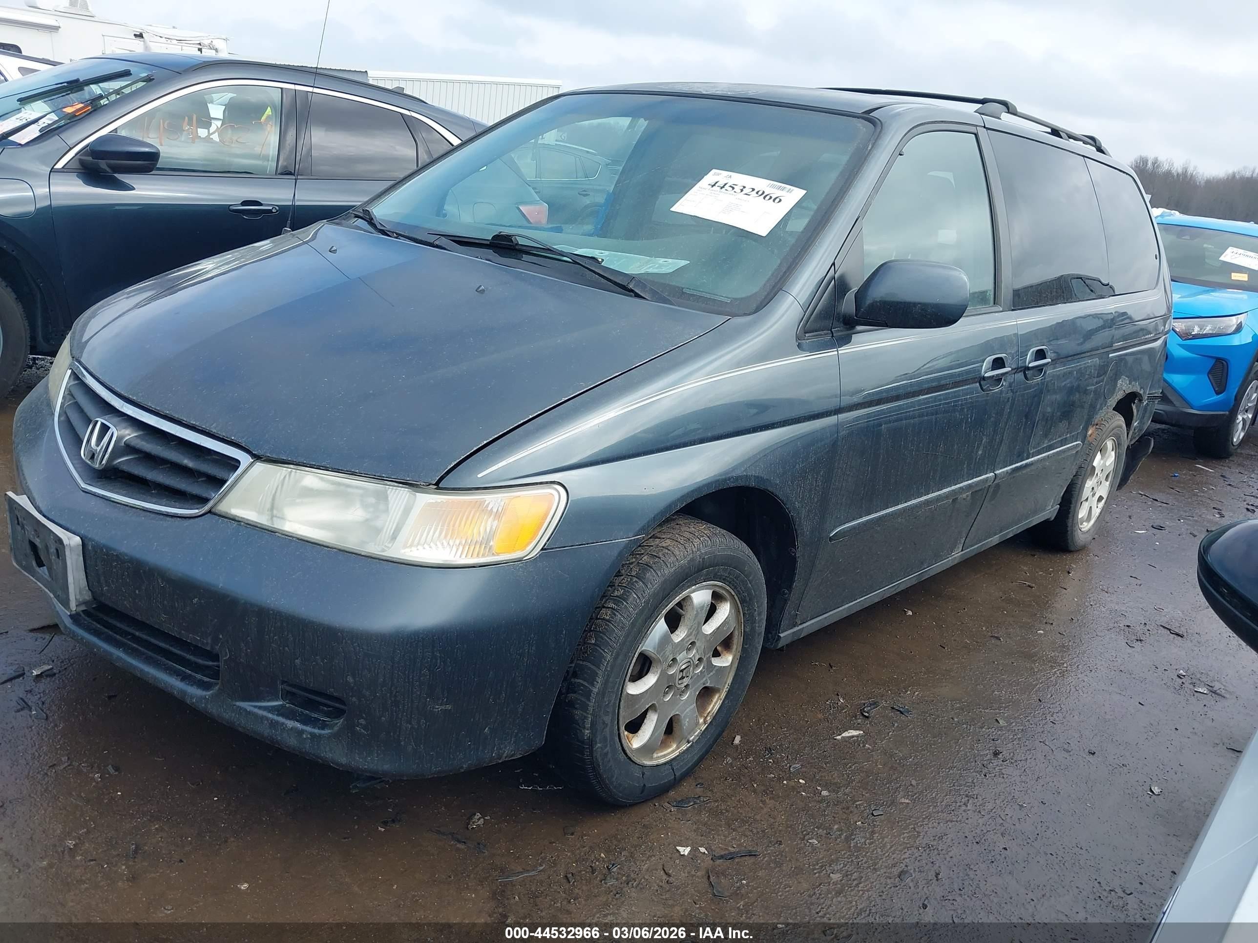 2003 Honda Odyssey Ex Blue vin: 5FNRL18693B051810