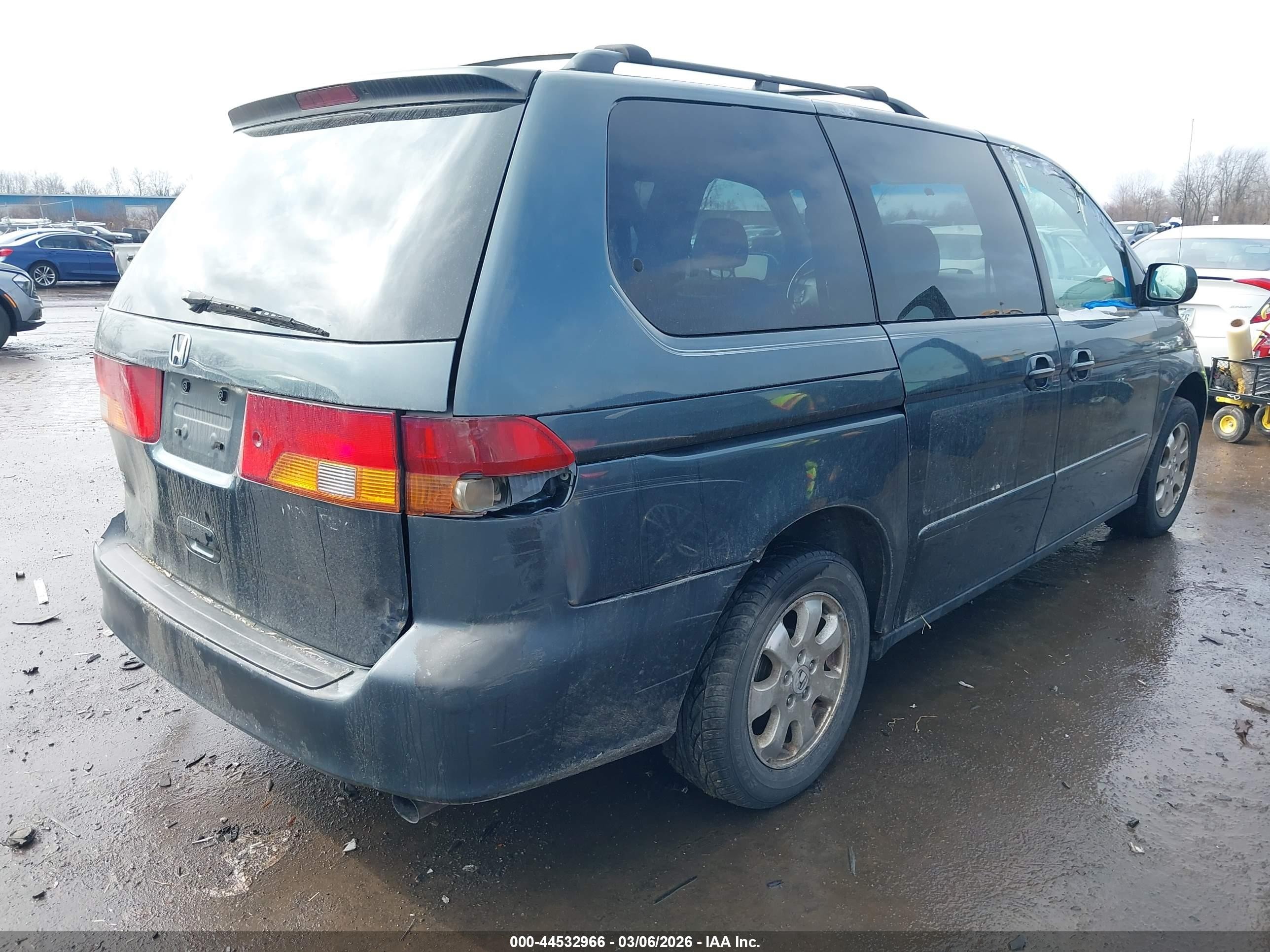 2003 Honda Odyssey Ex Blue vin: 5FNRL18693B051810