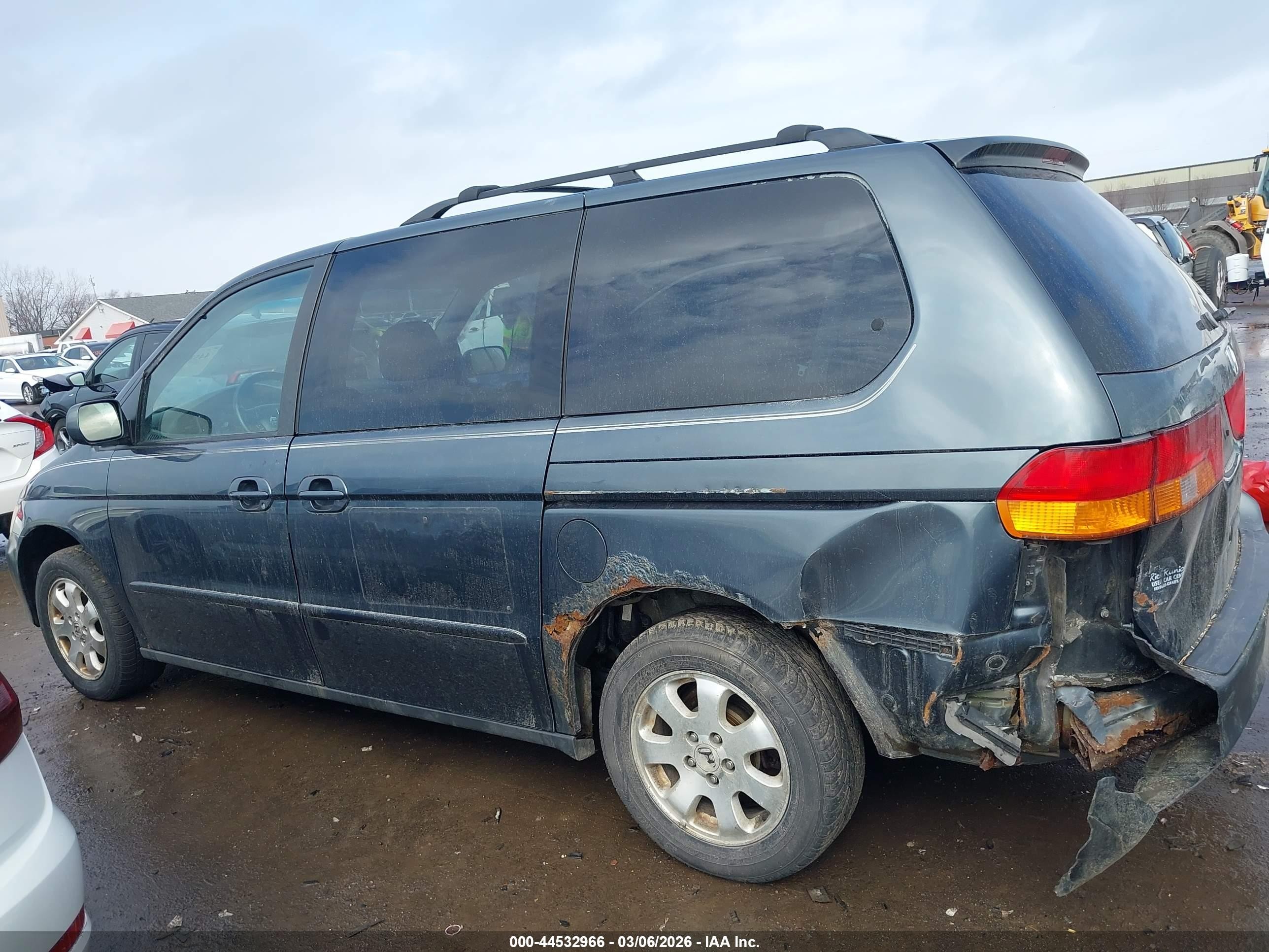 2003 Honda Odyssey Ex Blue vin: 5FNRL18693B051810