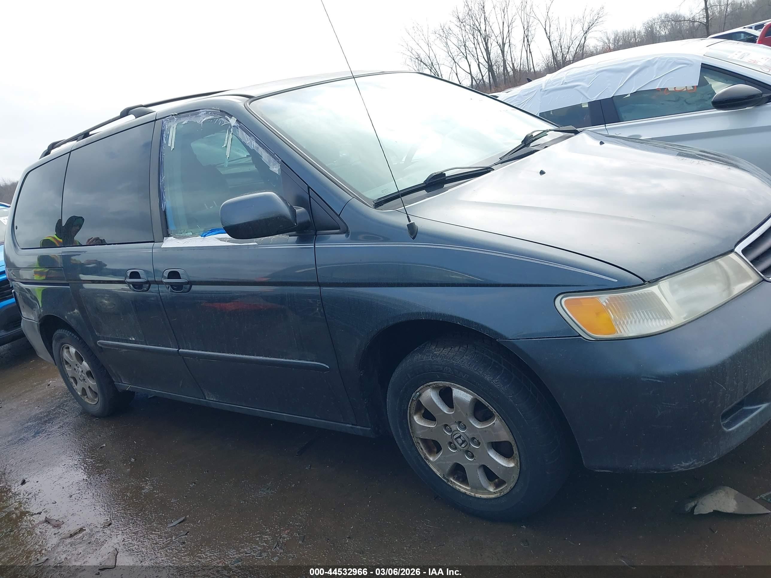 2003 Honda Odyssey Ex Blue vin: 5FNRL18693B051810