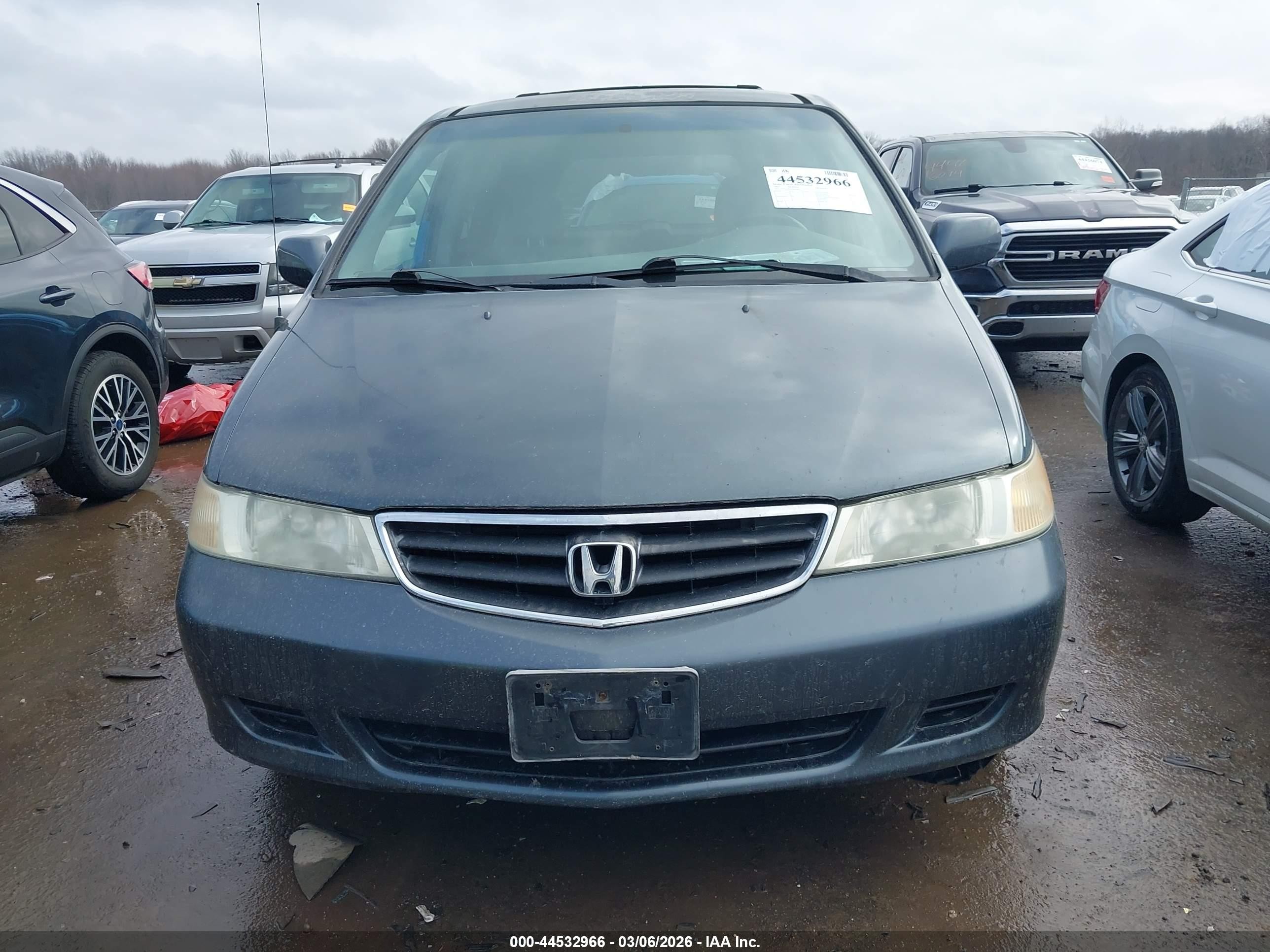 2003 Honda Odyssey Ex Blue vin: 5FNRL18693B051810