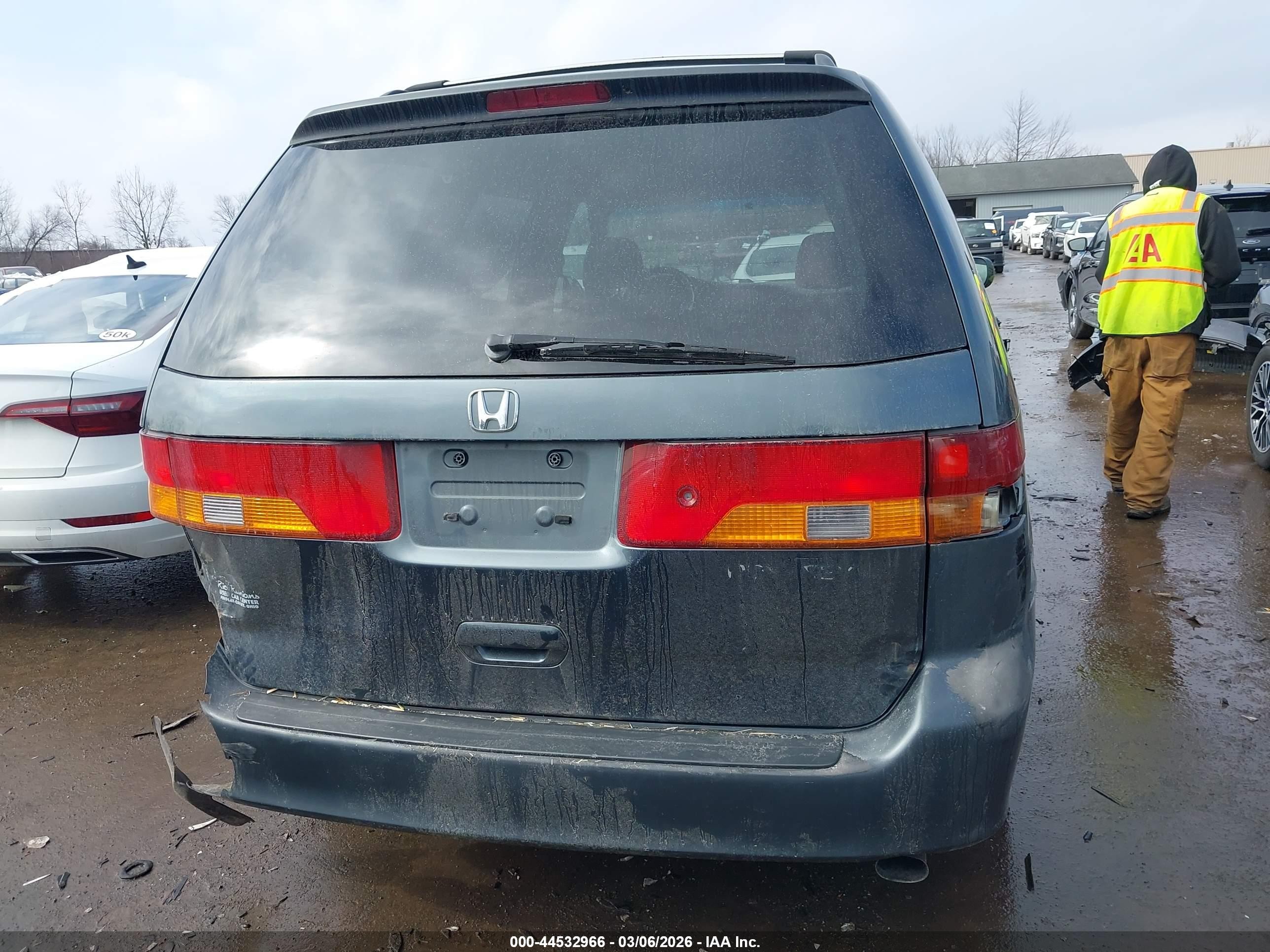 2003 Honda Odyssey Ex Blue vin: 5FNRL18693B051810