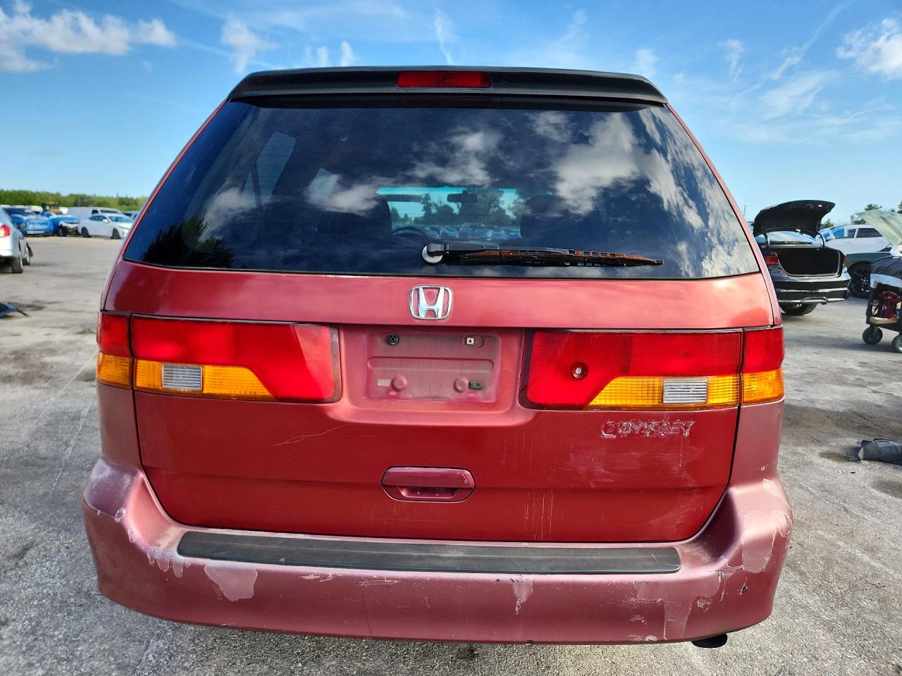 2003 Honda Odyssey Ex Red vin: 5FNRL18693B073712