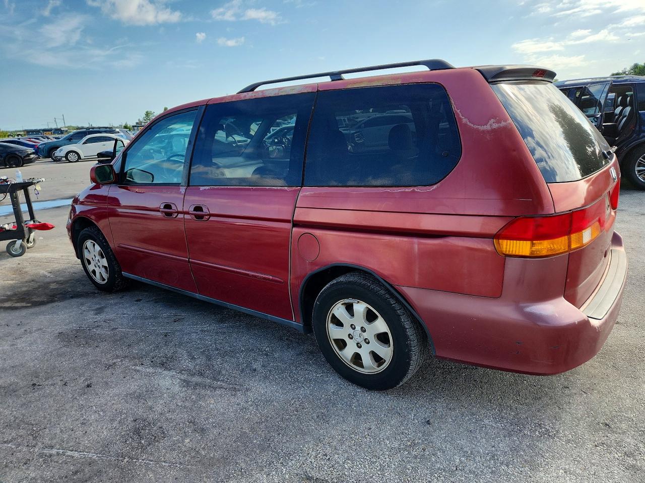 2003 Honda Odyssey Ex Red vin: 5FNRL18693B073712
