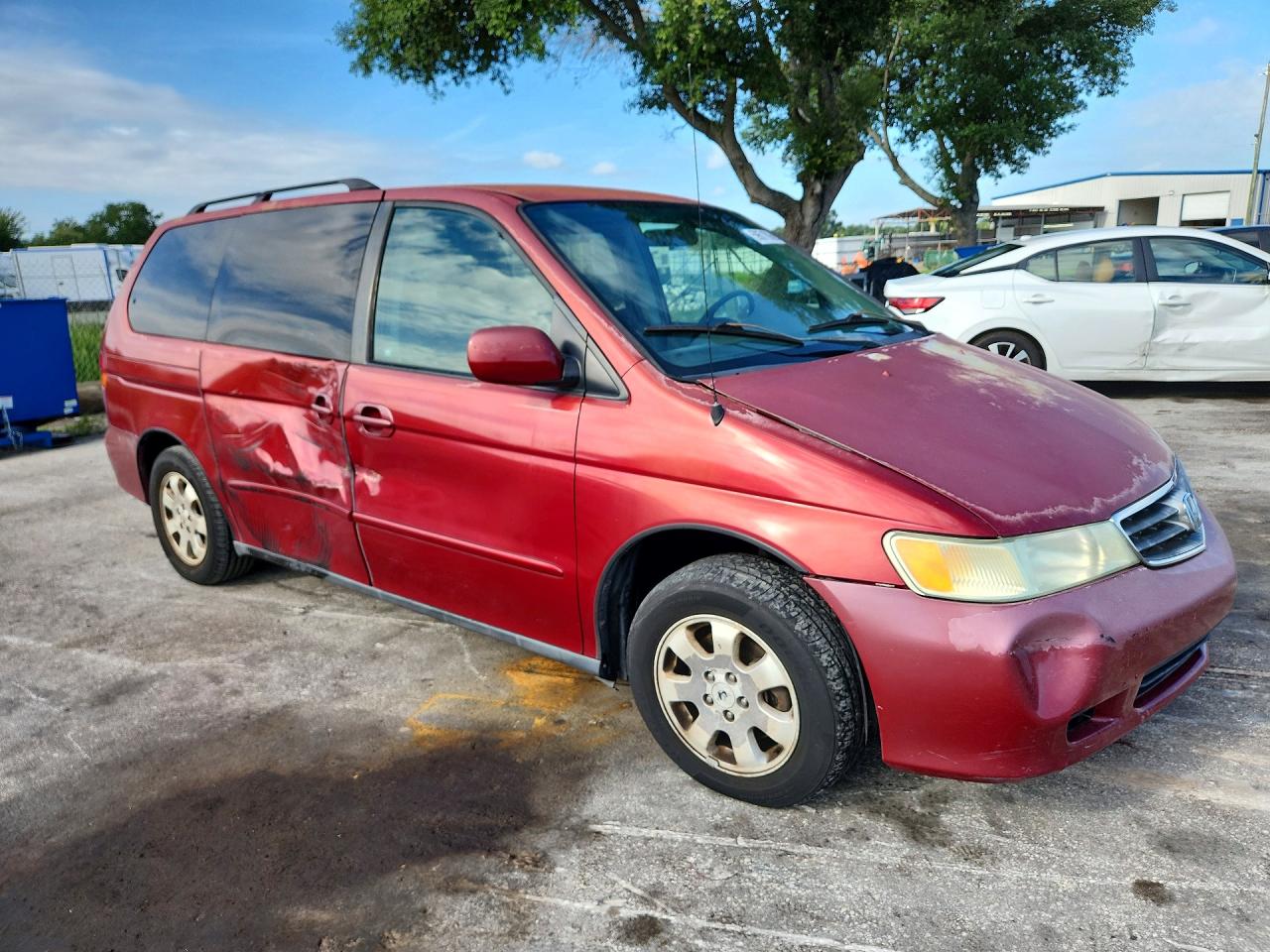 2003 Honda Odyssey Ex Red vin: 5FNRL18693B073712