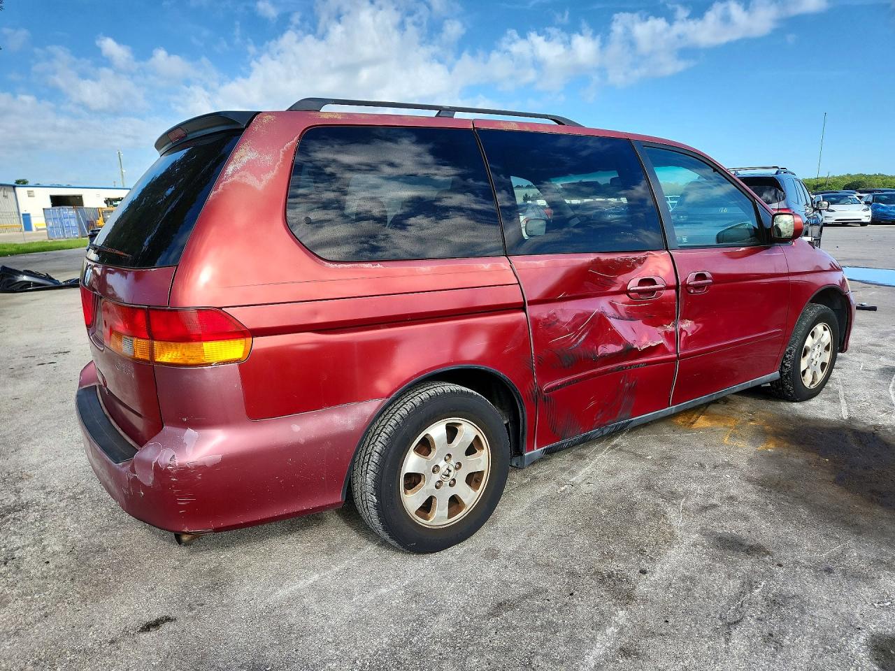 2003 Honda Odyssey Ex Red vin: 5FNRL18693B073712