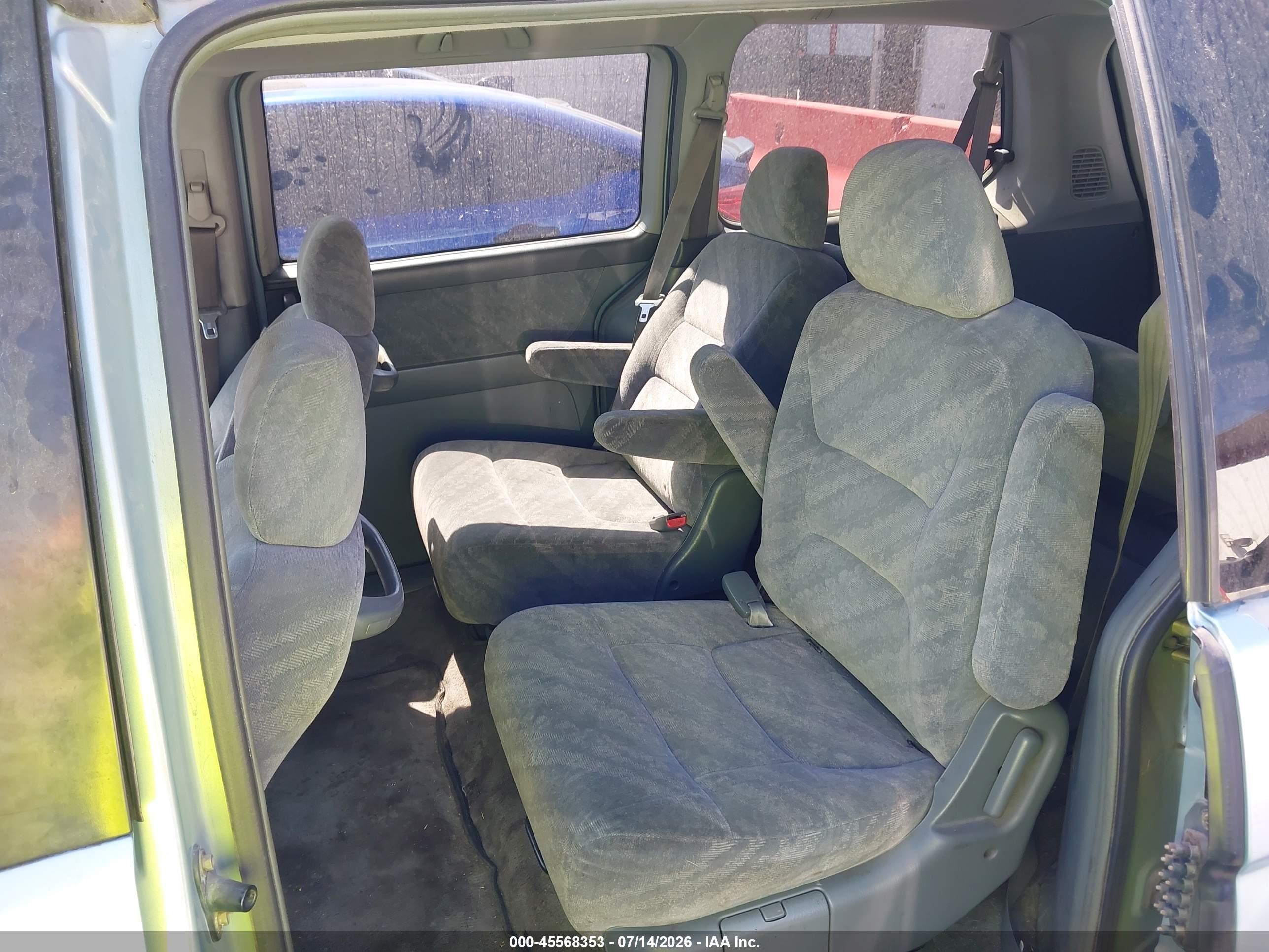 2003 Honda Odyssey Ex Light Blue vin: 5FNRL18693B114825