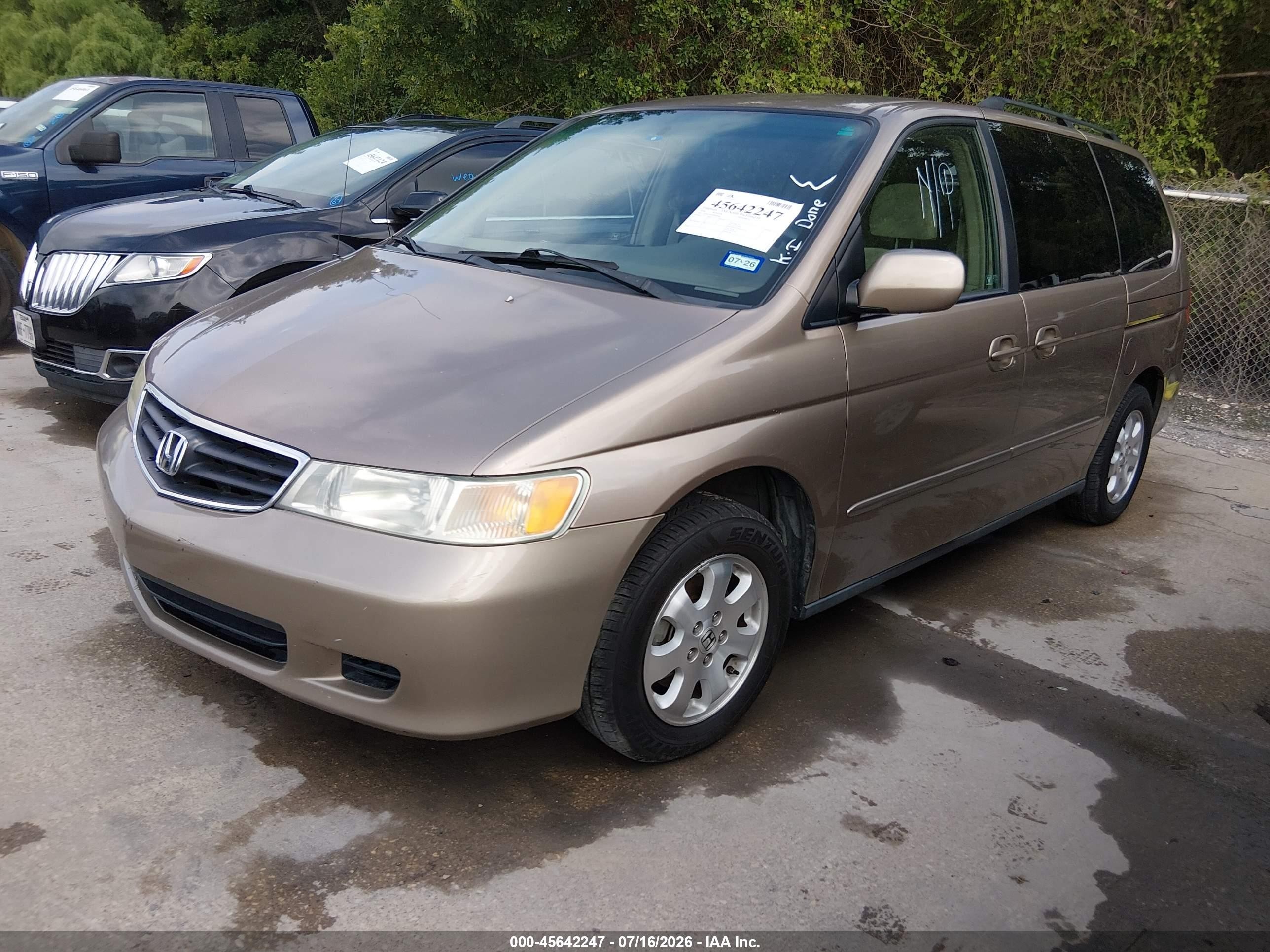 2004 Honda Odyssey Ex Brown vin: 5FNRL18694B049606