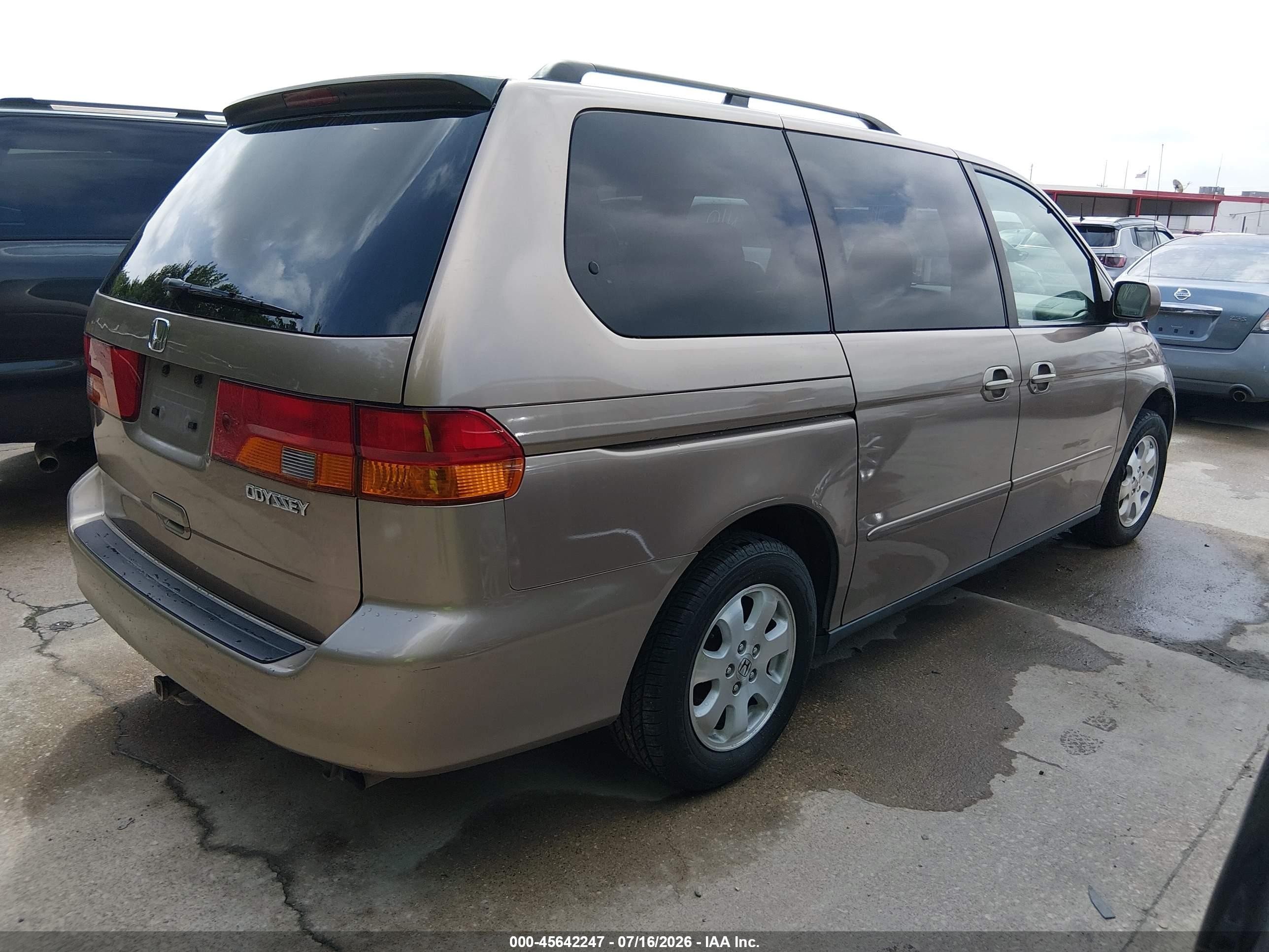 2004 Honda Odyssey Ex Brown vin: 5FNRL18694B049606