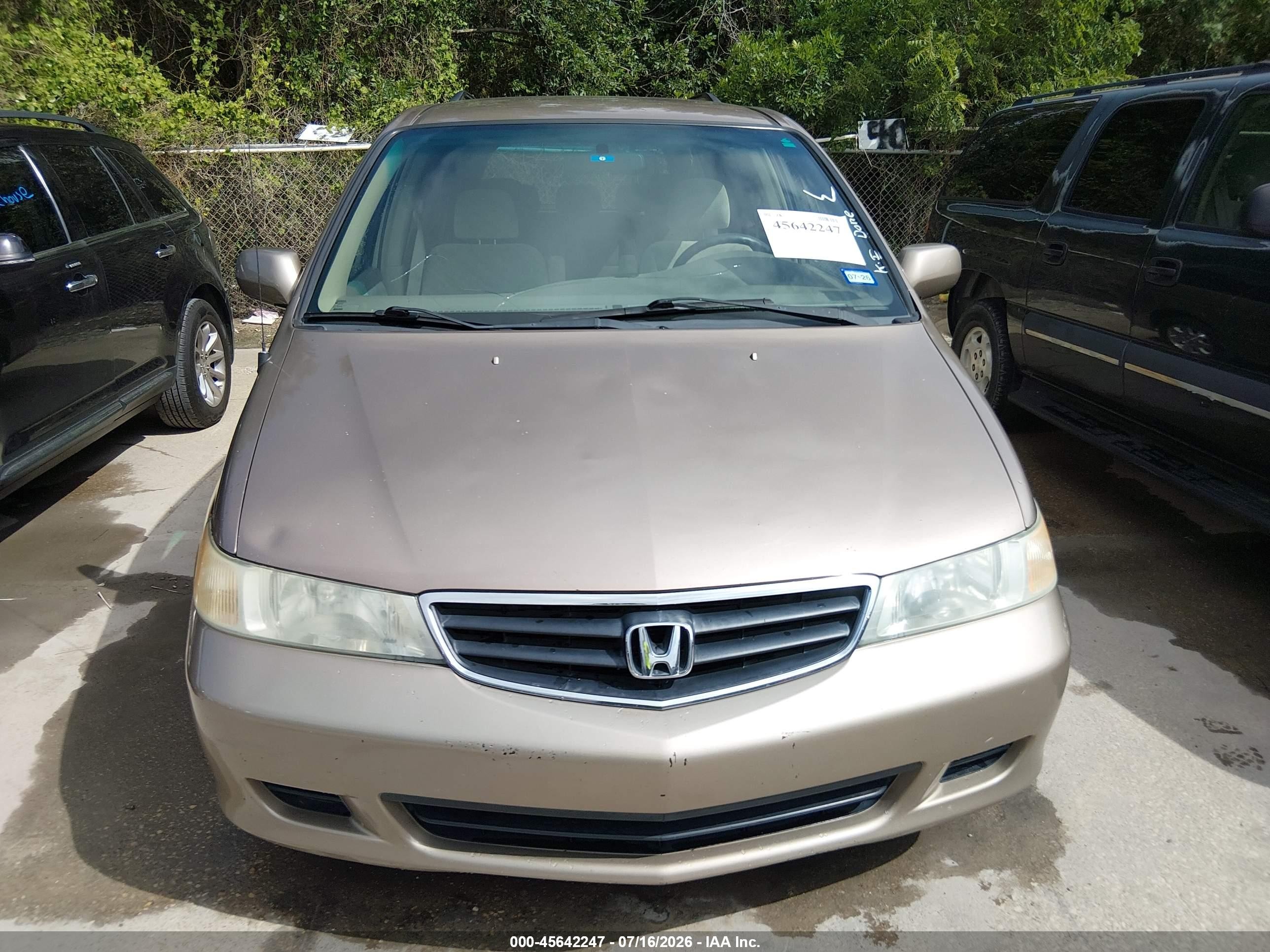 2004 Honda Odyssey Ex Brown vin: 5FNRL18694B049606