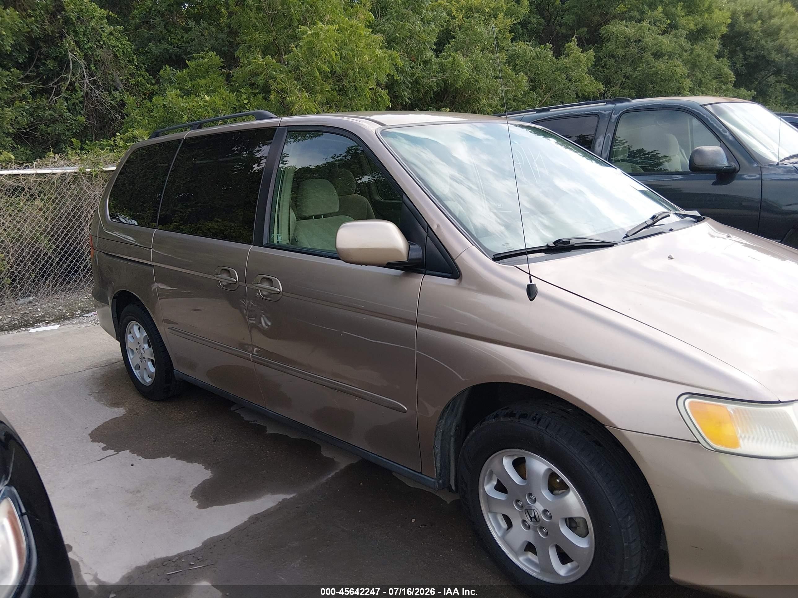 2004 Honda Odyssey Ex Brown vin: 5FNRL18694B049606